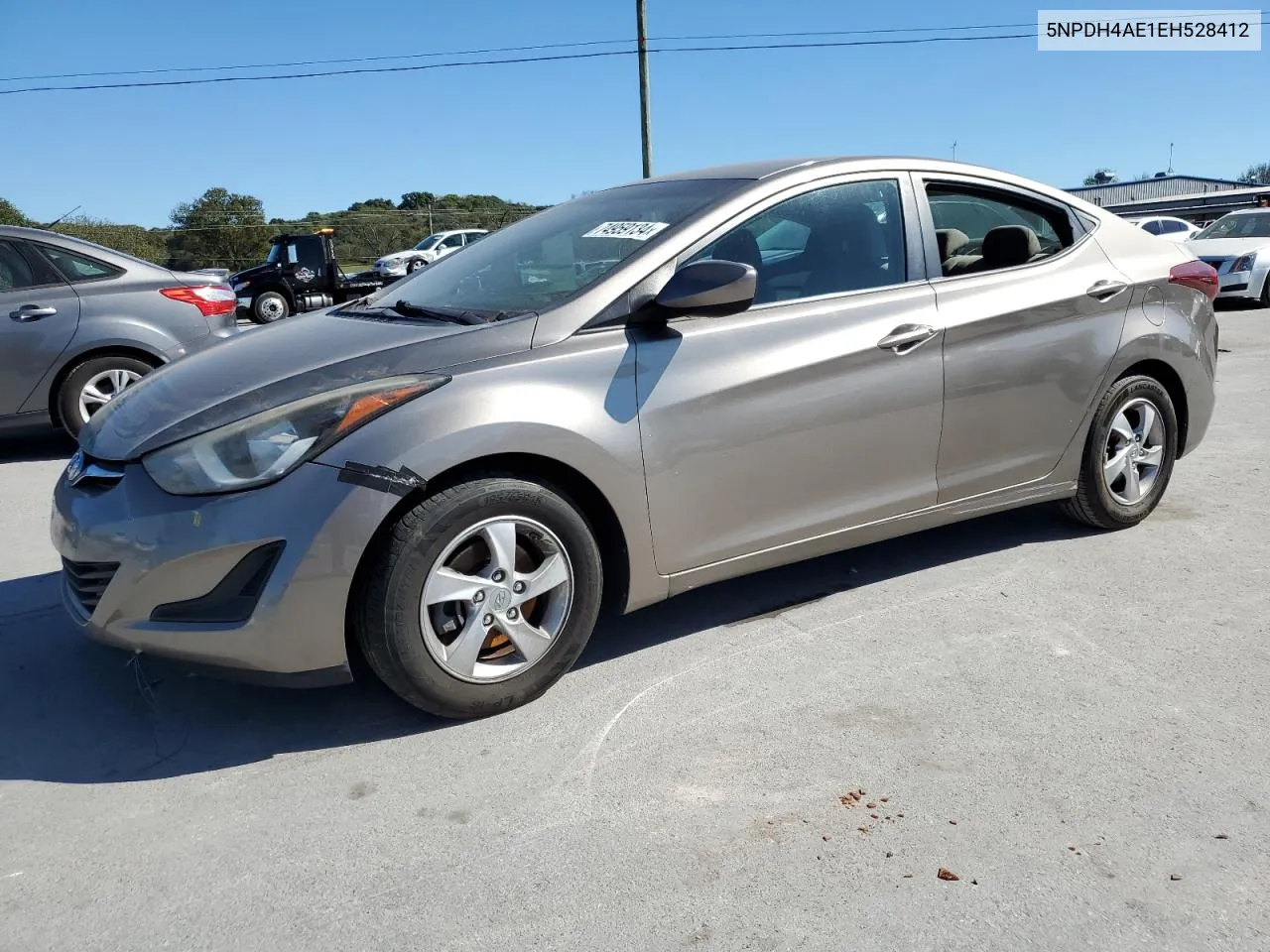 2014 Hyundai Elantra Se VIN: 5NPDH4AE1EH528412 Lot: 74959134