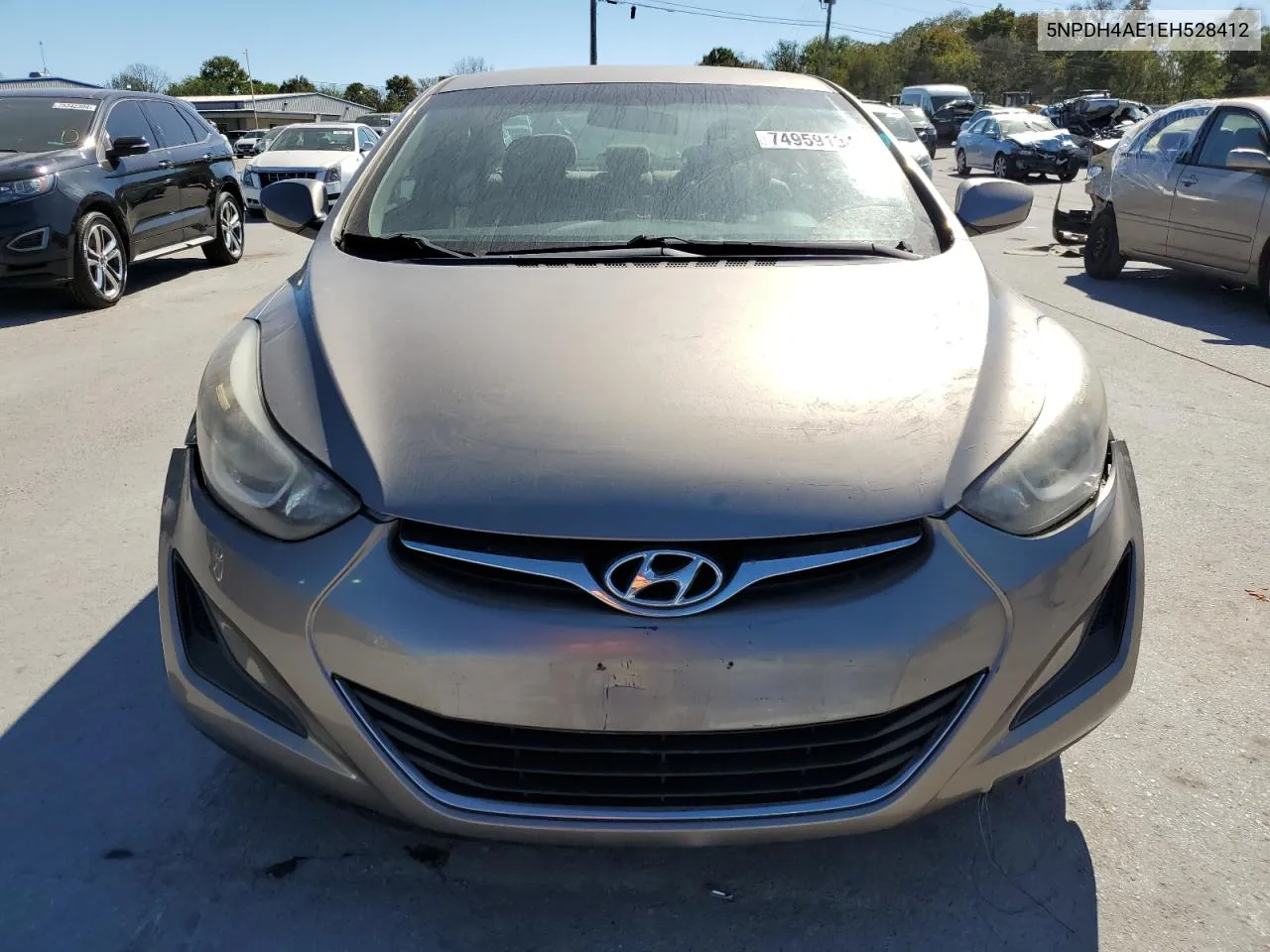 2014 Hyundai Elantra Se VIN: 5NPDH4AE1EH528412 Lot: 74959134