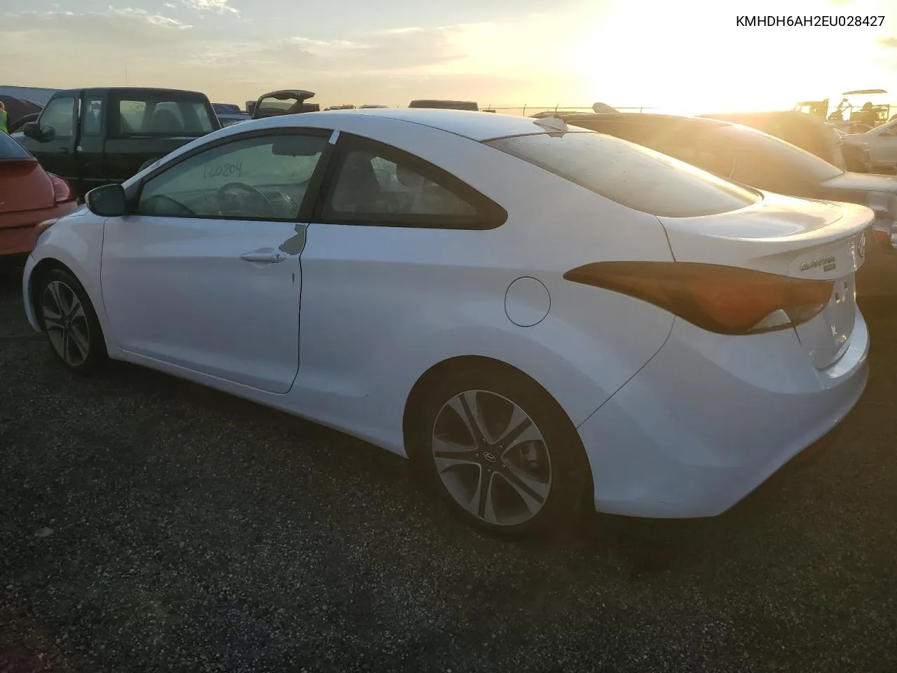 KMHDH6AH2EU028427 2014 Hyundai Elantra Coupe Gs