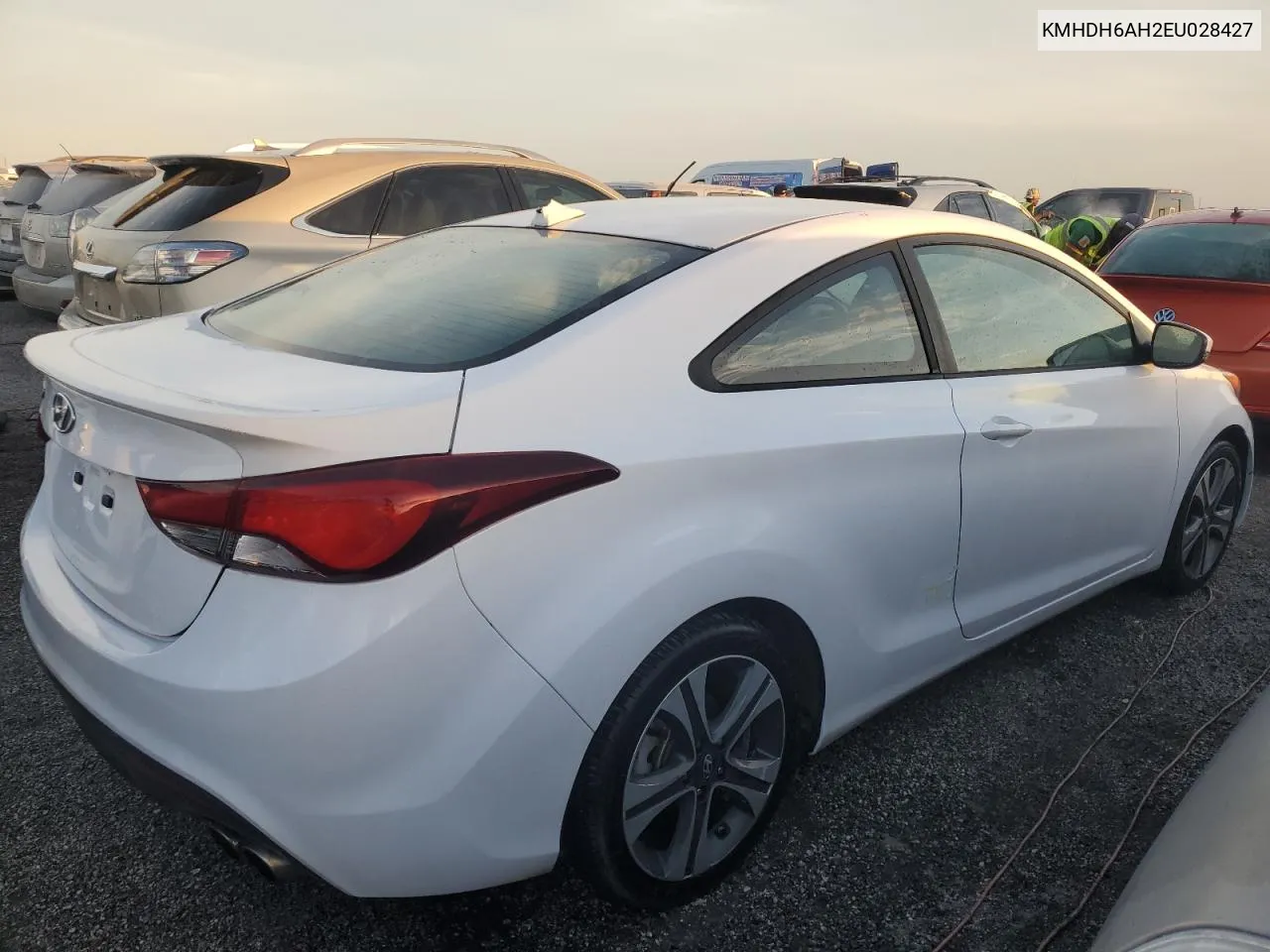 KMHDH6AH2EU028427 2014 Hyundai Elantra Coupe Gs