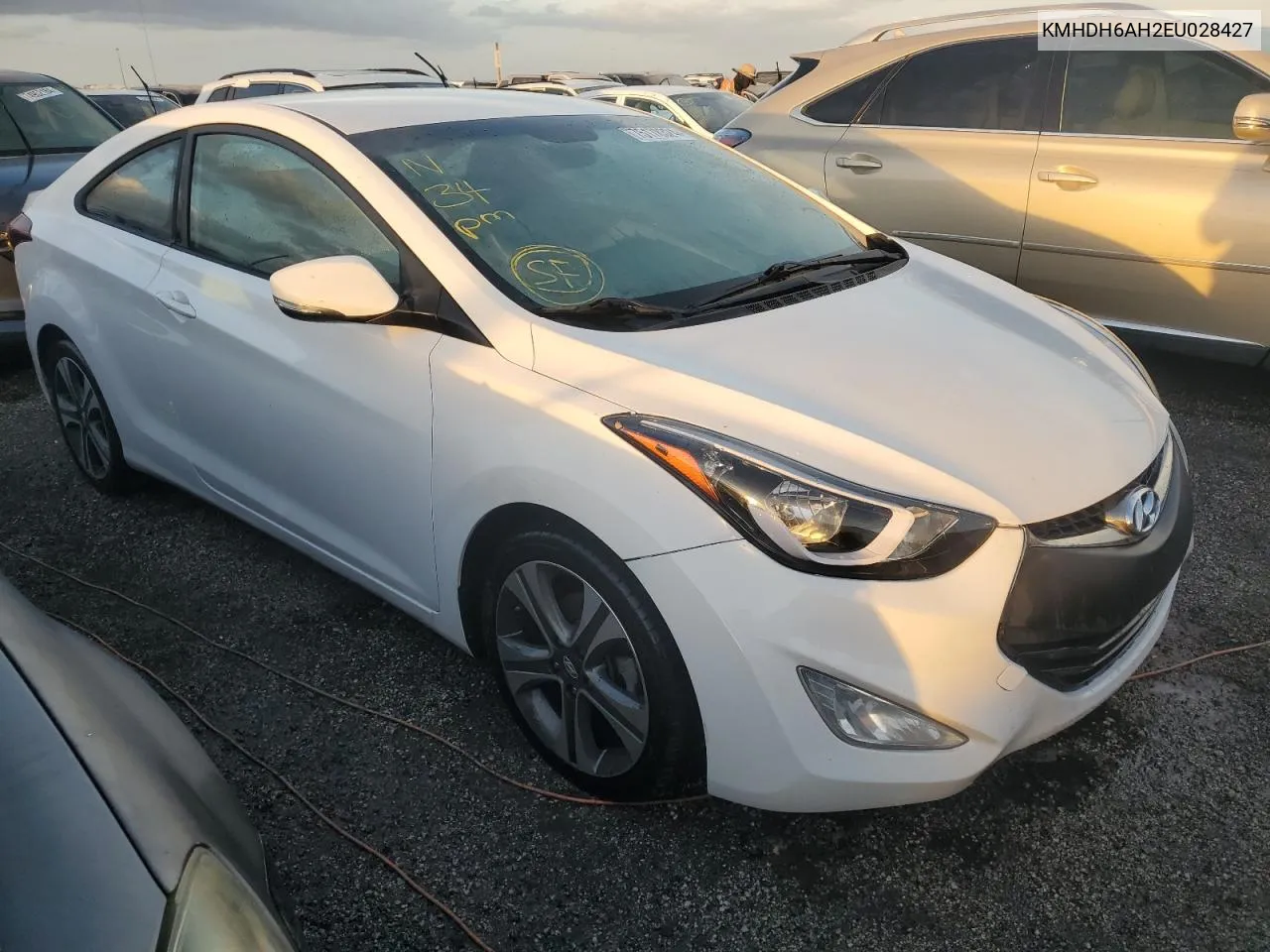 KMHDH6AH2EU028427 2014 Hyundai Elantra Coupe Gs