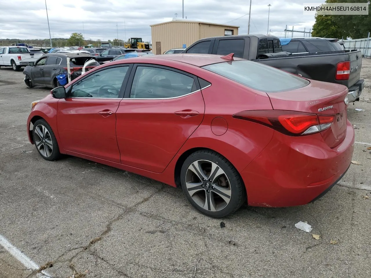 2014 Hyundai Elantra Se VIN: KMHDH4AH5EU160814 Lot: 75574084