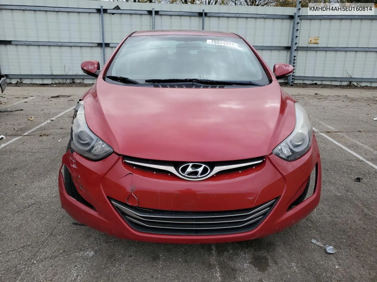 2014 Hyundai Elantra Se VIN: KMHDH4AH5EU160814 Lot: 75574084