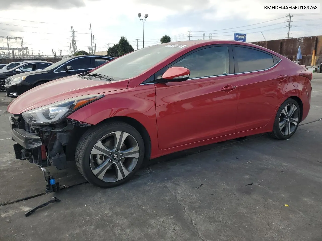 KMHDH4AH5EU189763 2014 Hyundai Elantra Se