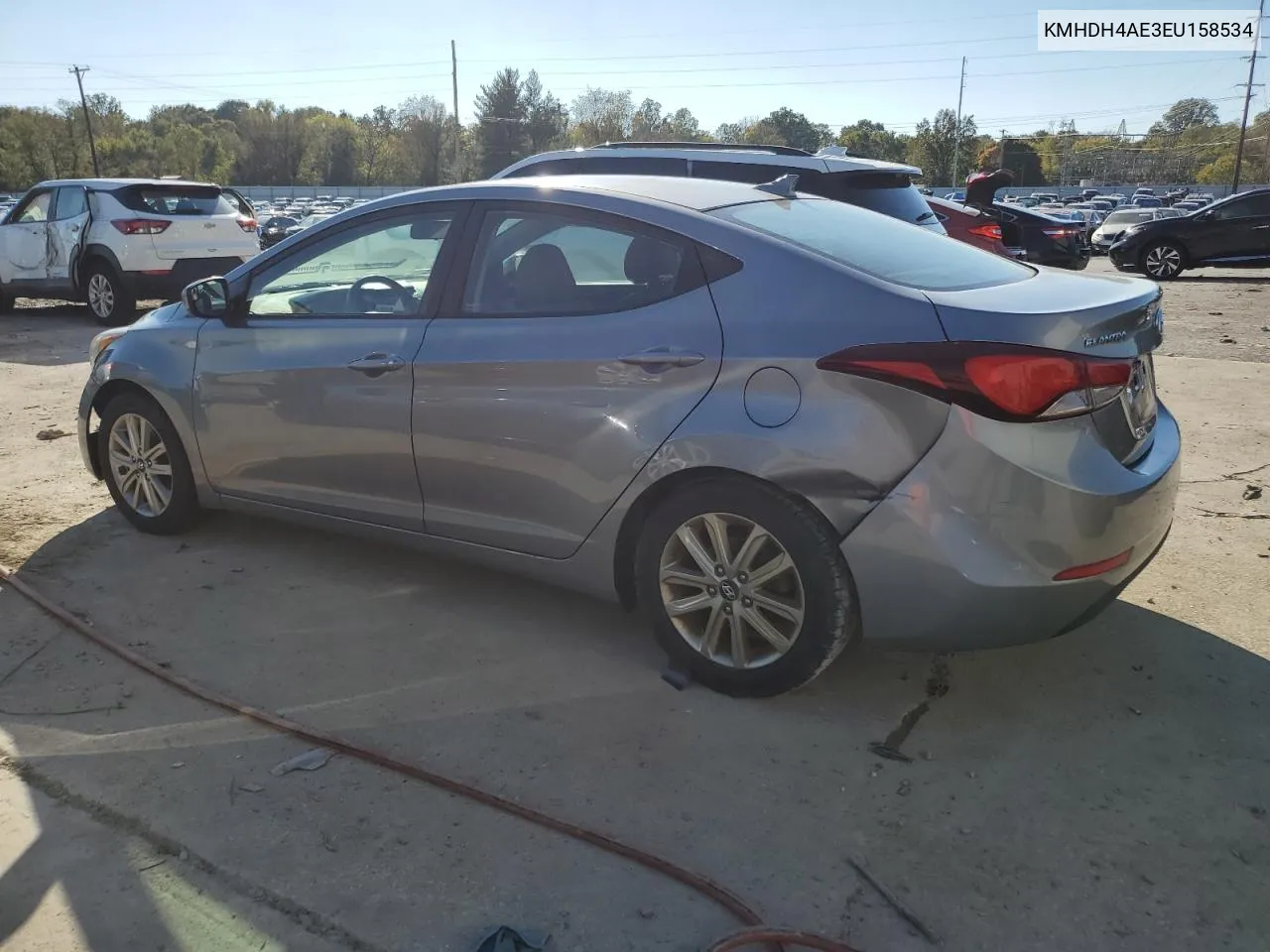 2014 Hyundai Elantra Se VIN: KMHDH4AE3EU158534 Lot: 76290454