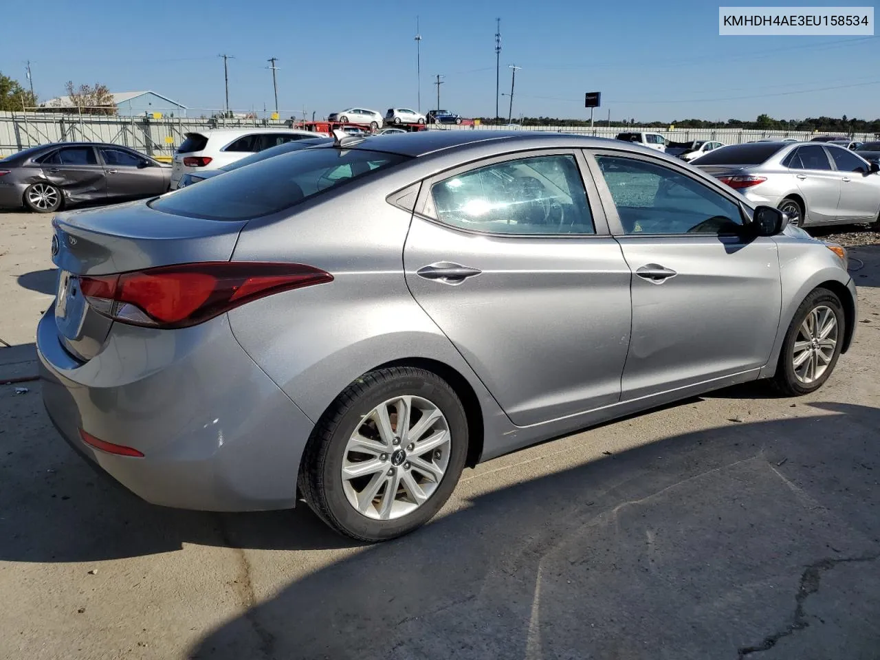 KMHDH4AE3EU158534 2014 Hyundai Elantra Se