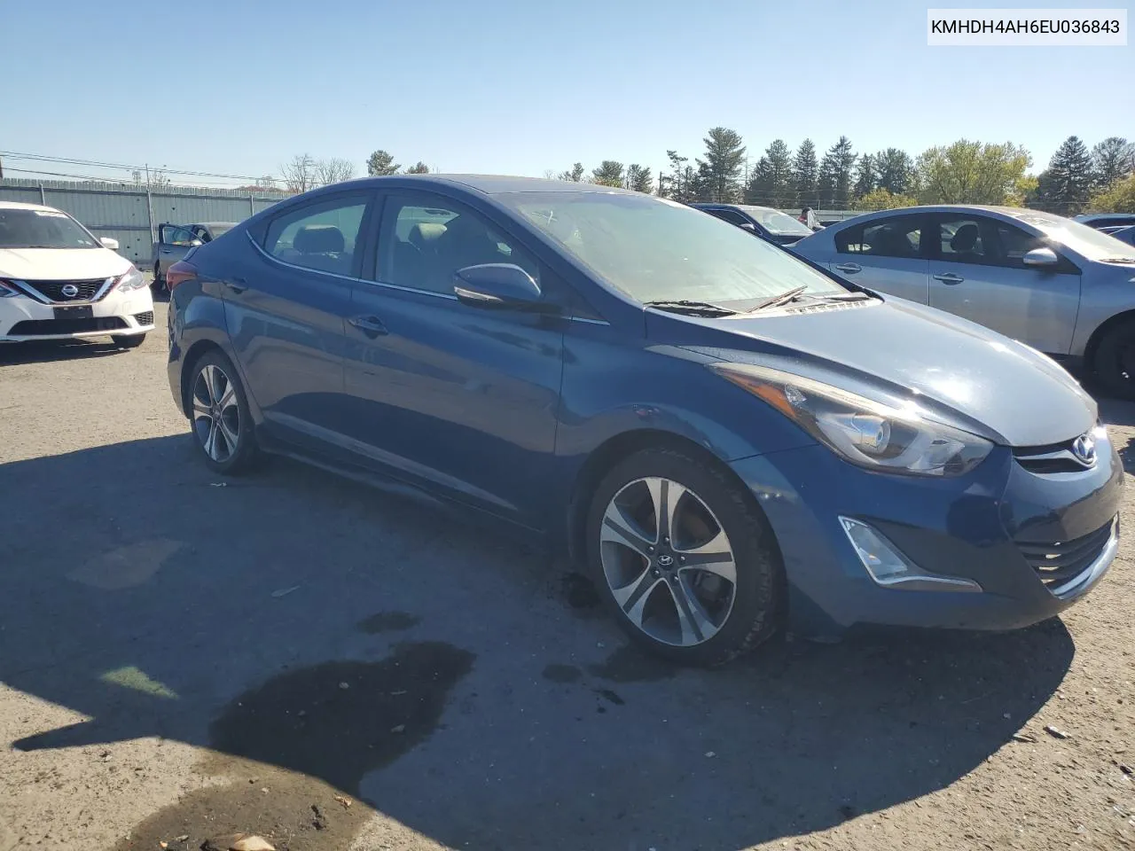 2014 Hyundai Elantra Se VIN: KMHDH4AH6EU036843 Lot: 76338614