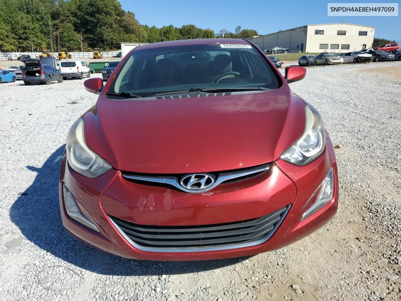 2014 Hyundai Elantra Se VIN: 5NPDH4AE8EH497059 Lot: 76455034