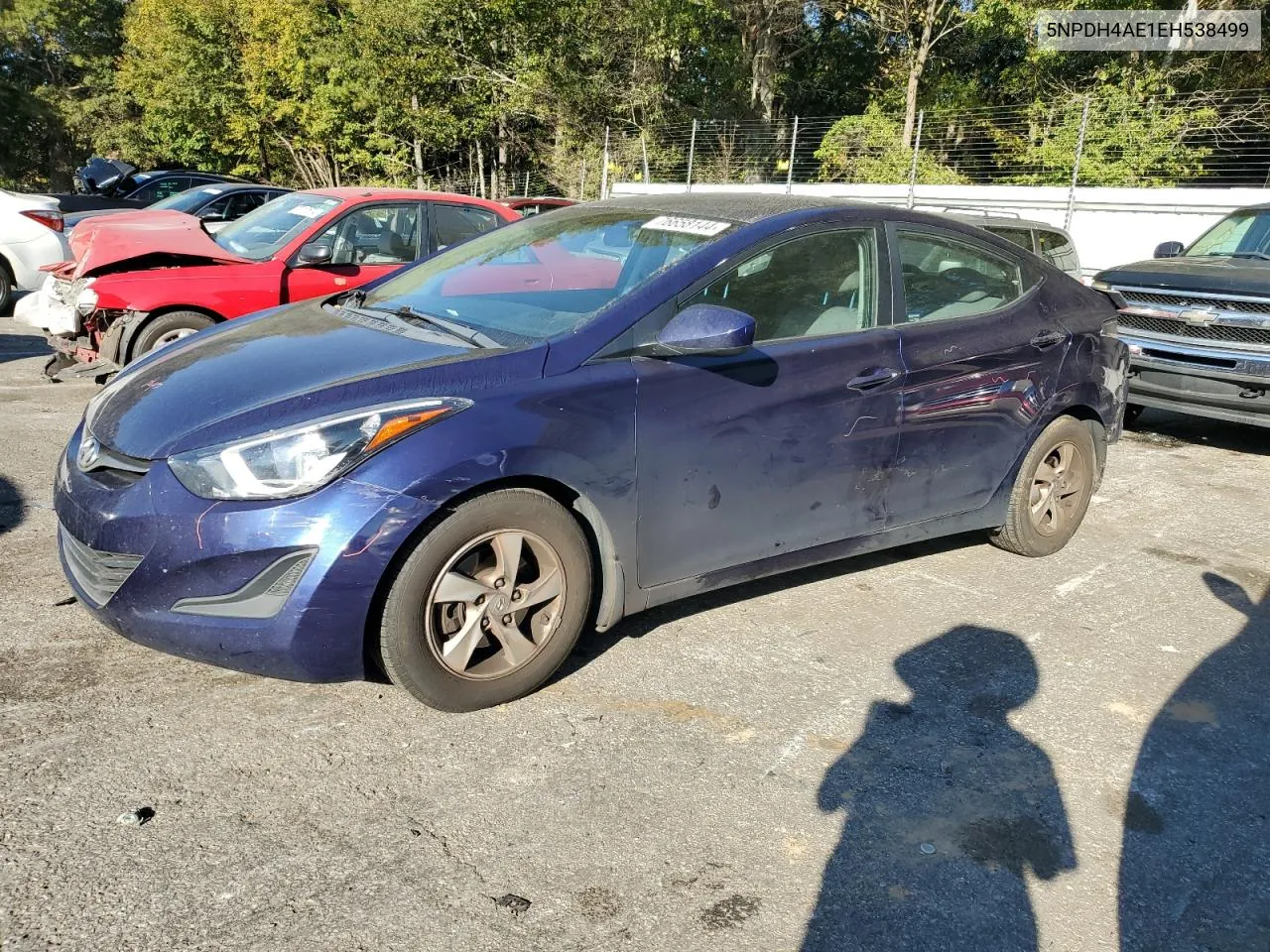 2014 Hyundai Elantra Se VIN: 5NPDH4AE1EH538499 Lot: 76658144