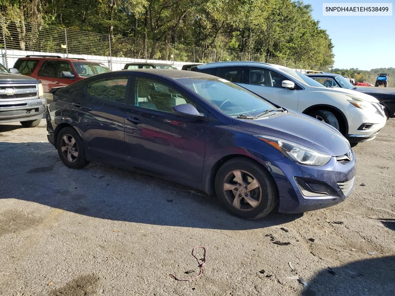 2014 Hyundai Elantra Se VIN: 5NPDH4AE1EH538499 Lot: 76658144