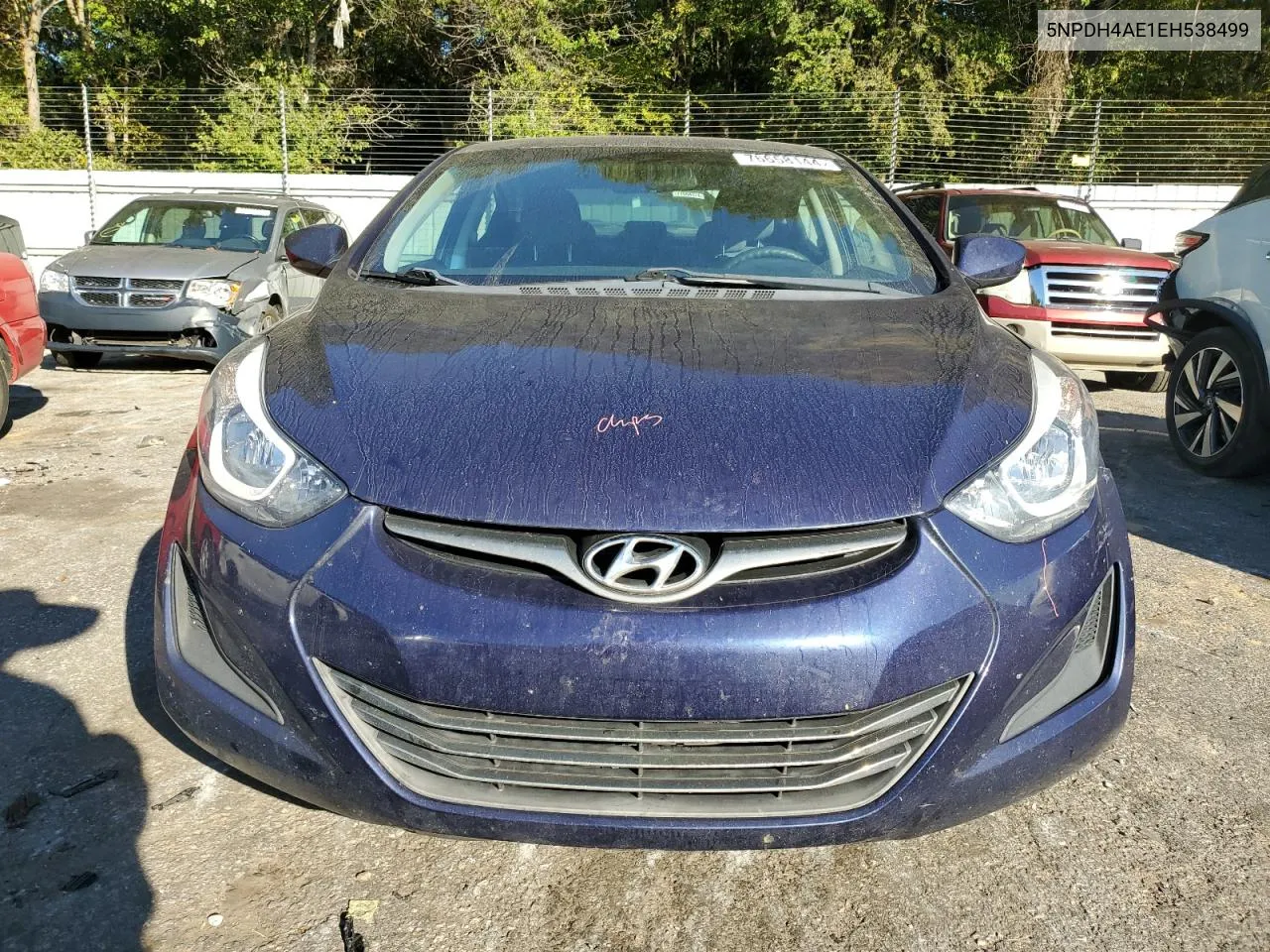 2014 Hyundai Elantra Se VIN: 5NPDH4AE1EH538499 Lot: 76658144