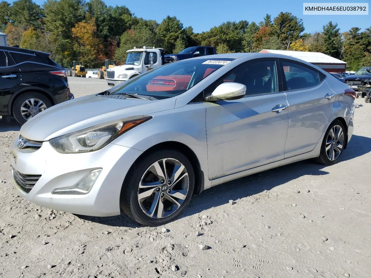 KMHDH4AE6EU038792 2014 Hyundai Elantra Se