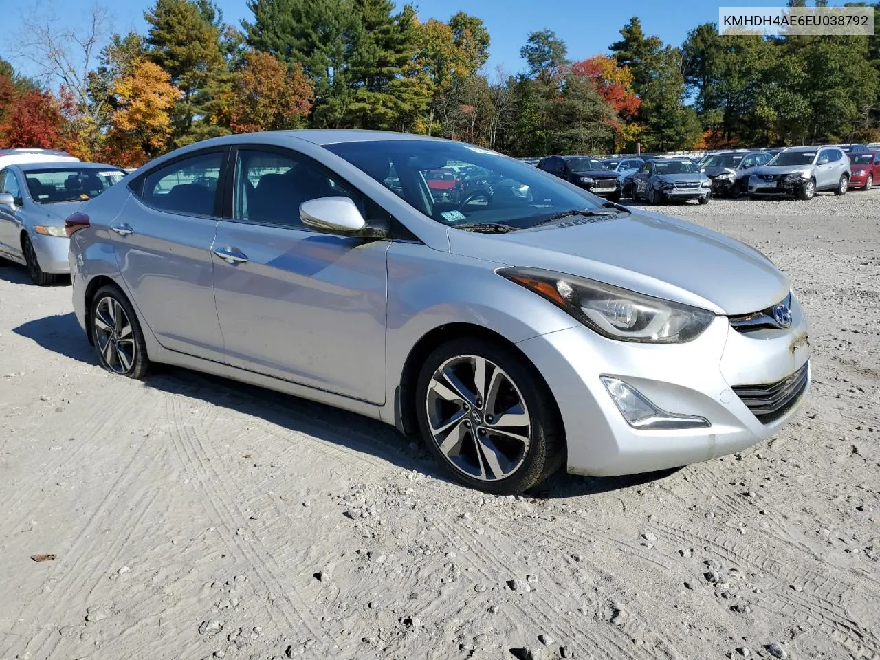 2014 Hyundai Elantra Se VIN: KMHDH4AE6EU038792 Lot: 76722474