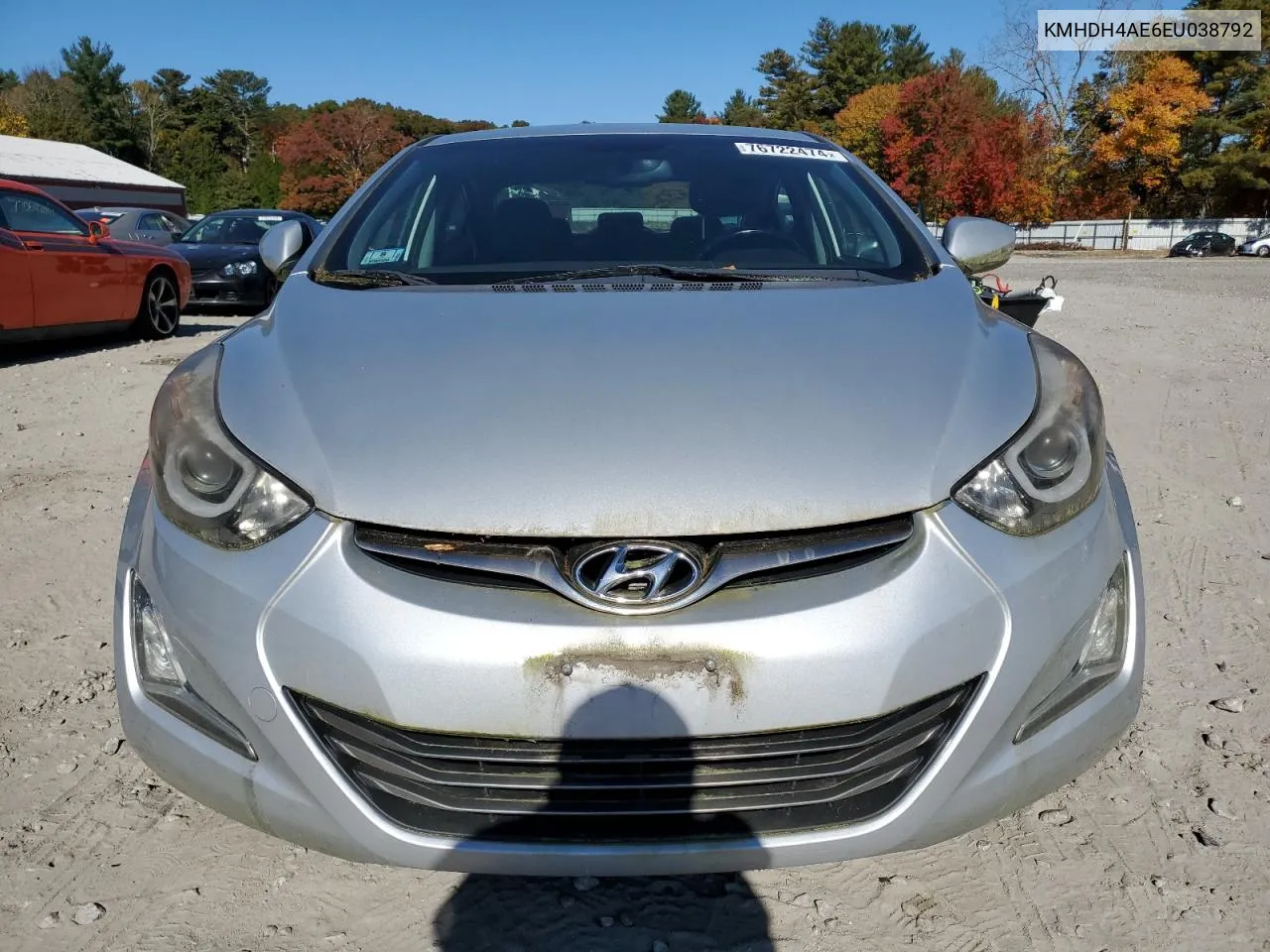 2014 Hyundai Elantra Se VIN: KMHDH4AE6EU038792 Lot: 76722474