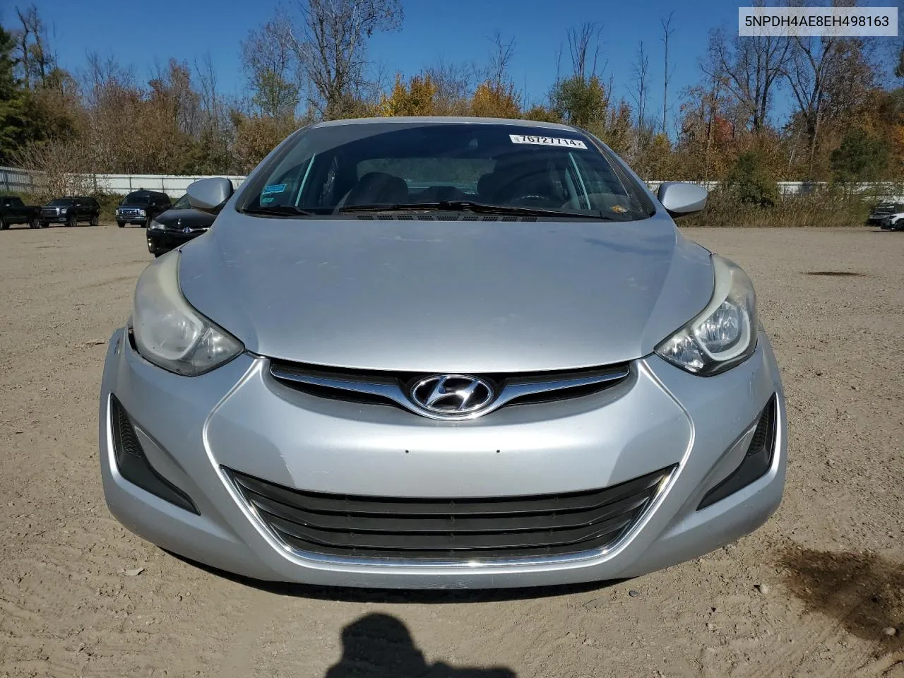 2014 Hyundai Elantra Se VIN: 5NPDH4AE8EH498163 Lot: 76727714