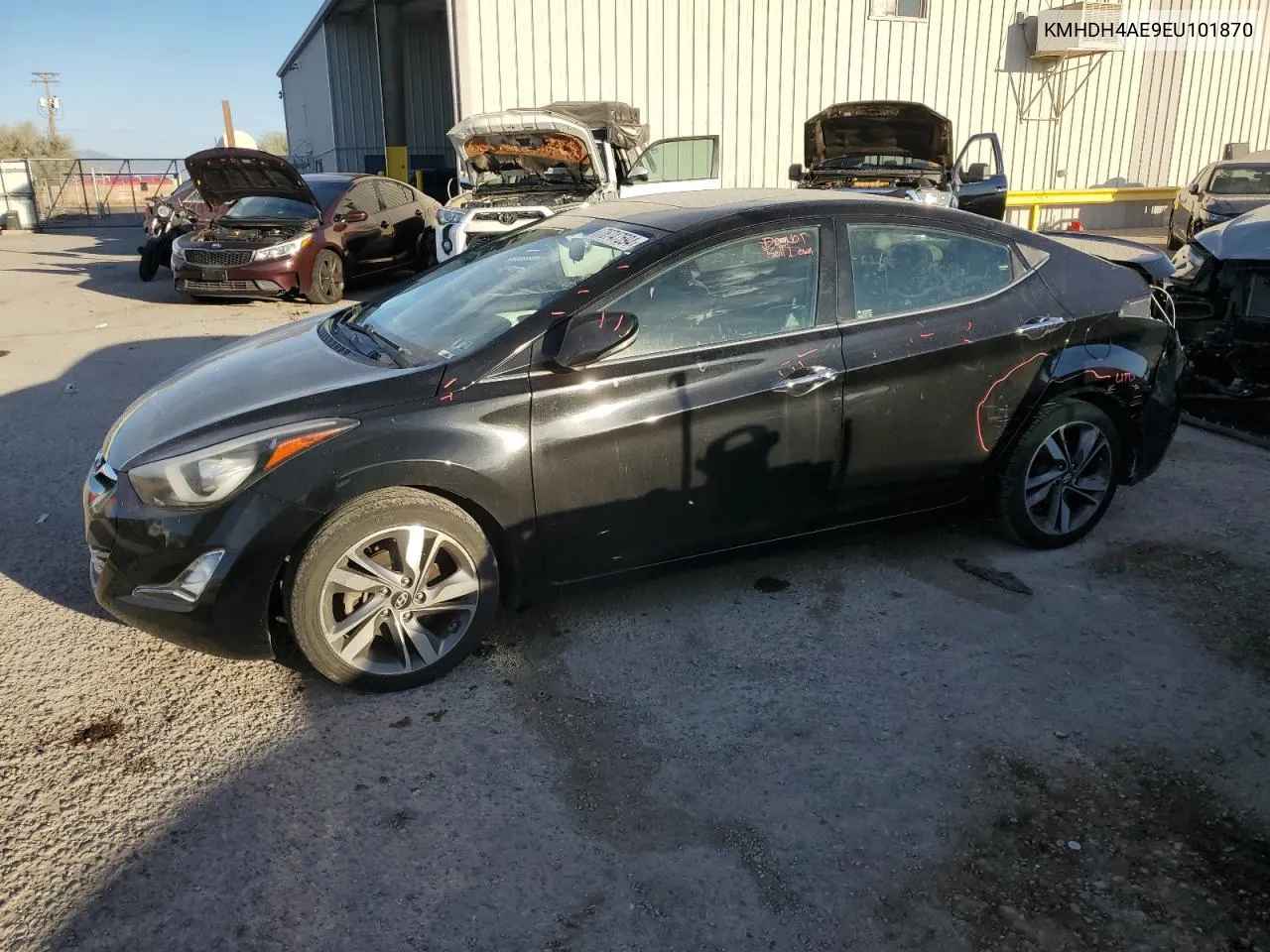 2014 Hyundai Elantra Se VIN: KMHDH4AE9EU101870 Lot: 76747594