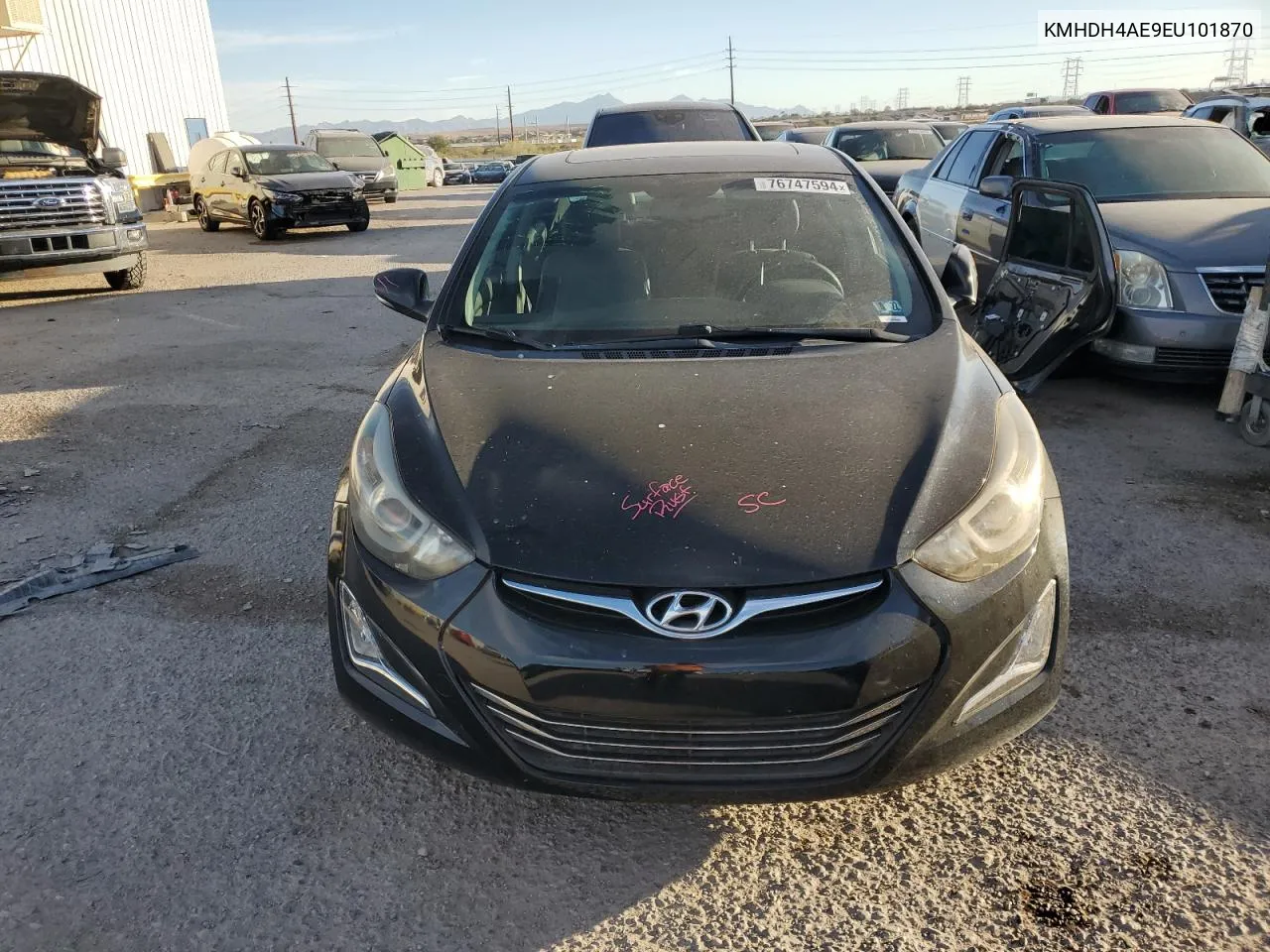 2014 Hyundai Elantra Se VIN: KMHDH4AE9EU101870 Lot: 76747594