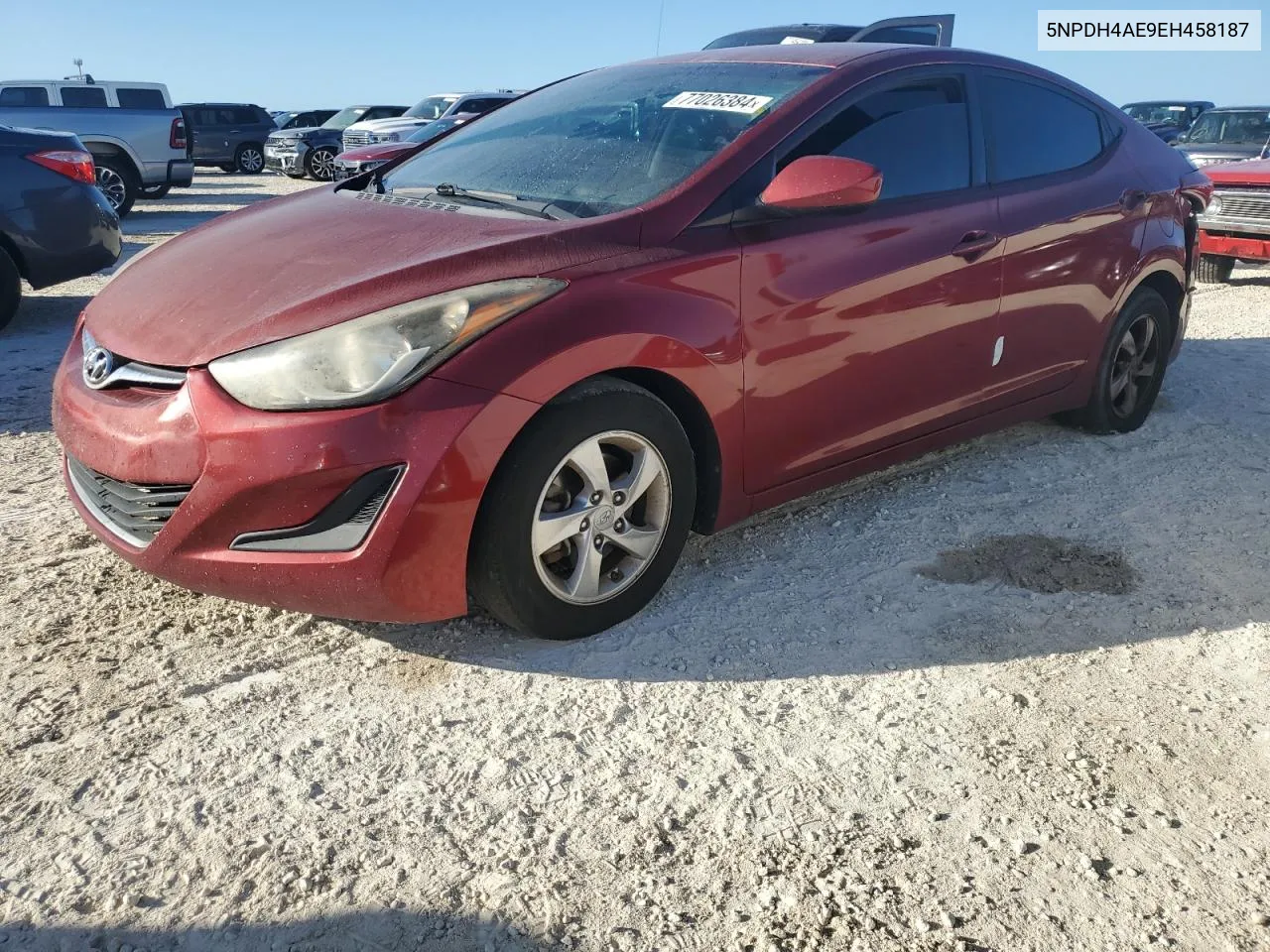 2014 Hyundai Elantra Se VIN: 5NPDH4AE9EH458187 Lot: 77026384