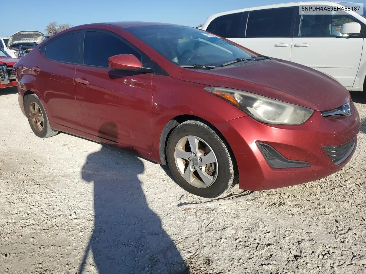 2014 Hyundai Elantra Se VIN: 5NPDH4AE9EH458187 Lot: 77026384