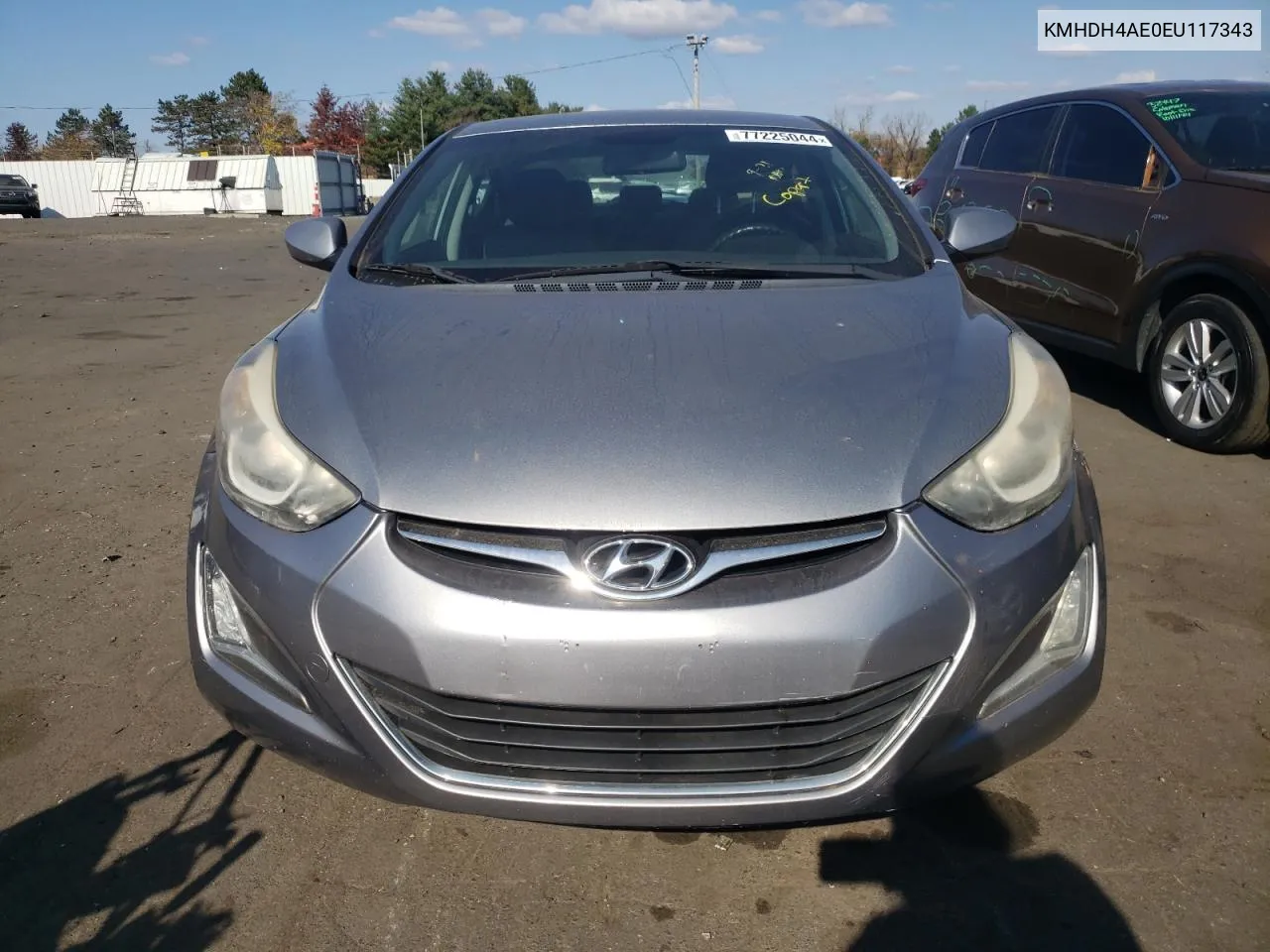 2014 Hyundai Elantra Se VIN: KMHDH4AE0EU117343 Lot: 77225044