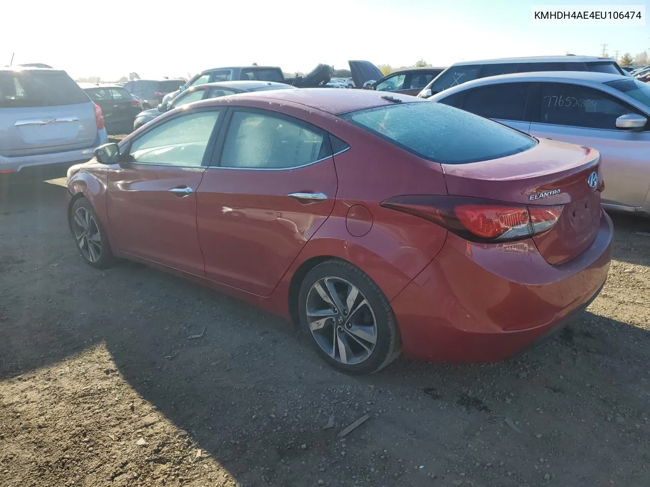 2014 Hyundai Elantra Se VIN: KMHDH4AE4EU106474 Lot: 77356414