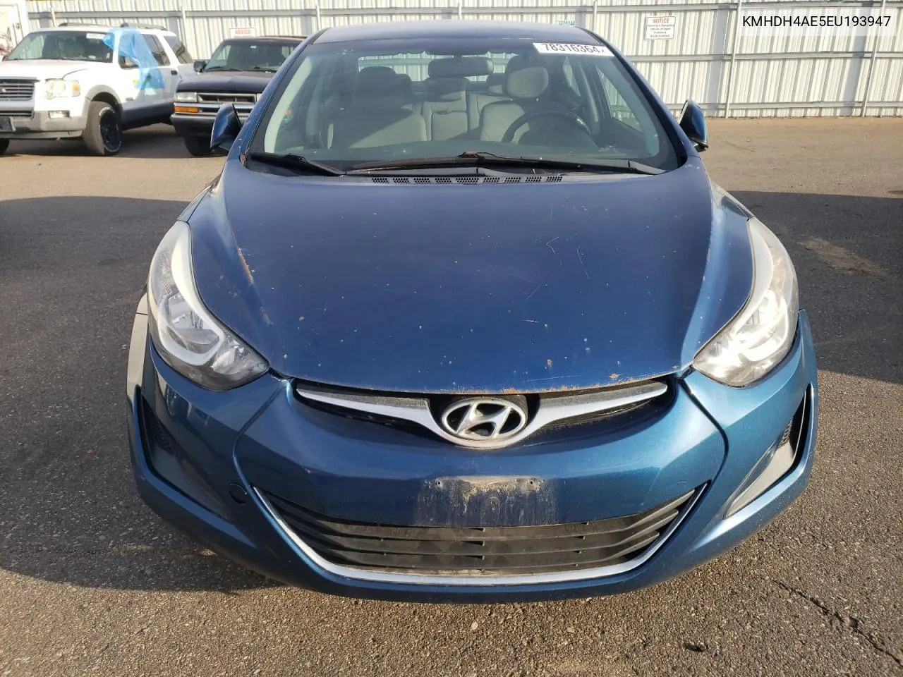 2014 Hyundai Elantra Se VIN: KMHDH4AE5EU193947 Lot: 78316364