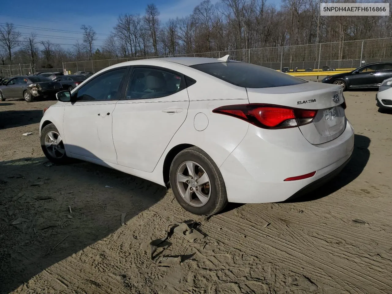 2015 Hyundai Elantra Se VIN: 5NPDH4AE7FH616866 Lot: 39941484