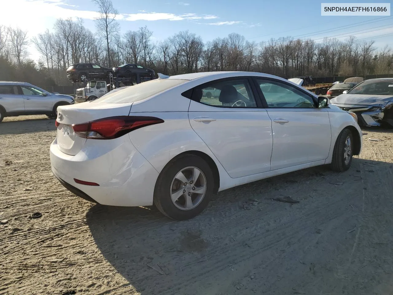 2015 Hyundai Elantra Se VIN: 5NPDH4AE7FH616866 Lot: 39941484