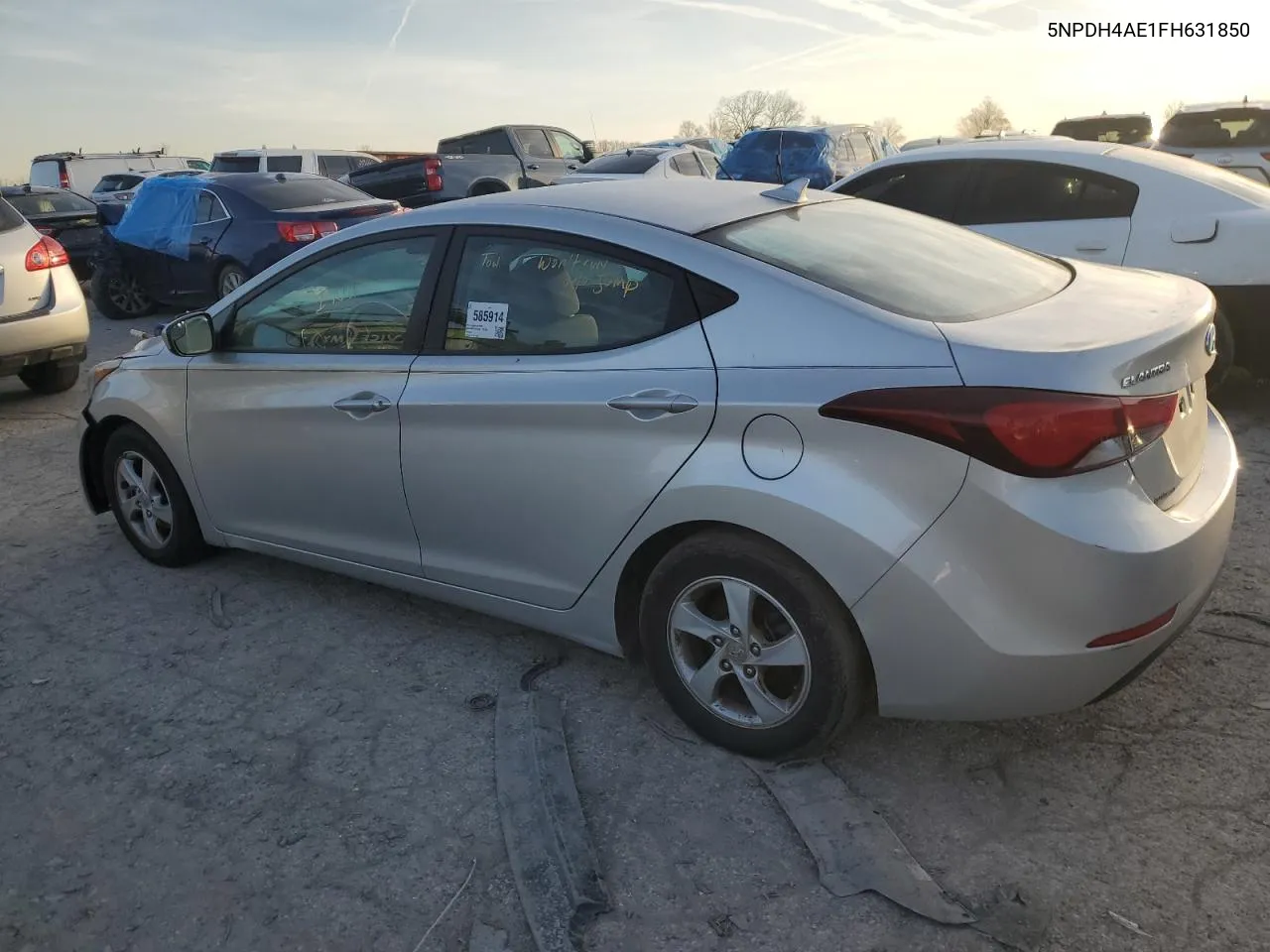 2015 Hyundai Elantra Se VIN: 5NPDH4AE1FH631850 Lot: 46139224