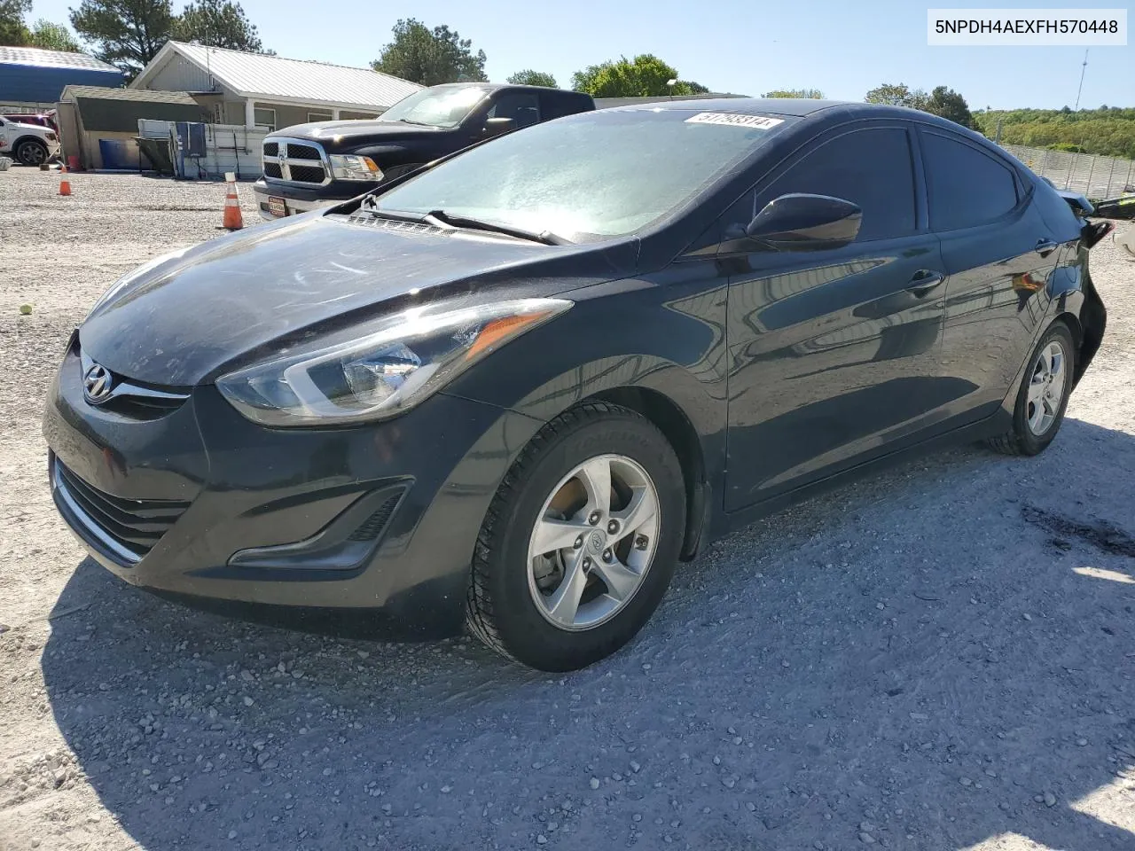 2015 Hyundai Elantra Se VIN: 5NPDH4AEXFH570448 Lot: 51793314