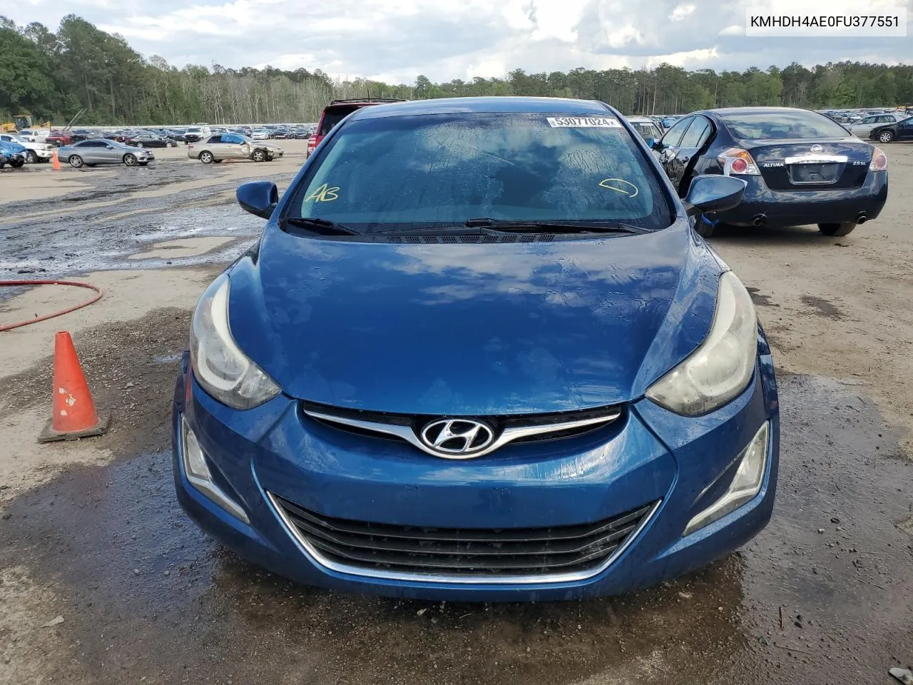 2015 Hyundai Elantra Se VIN: KMHDH4AE0FU377551 Lot: 53077024