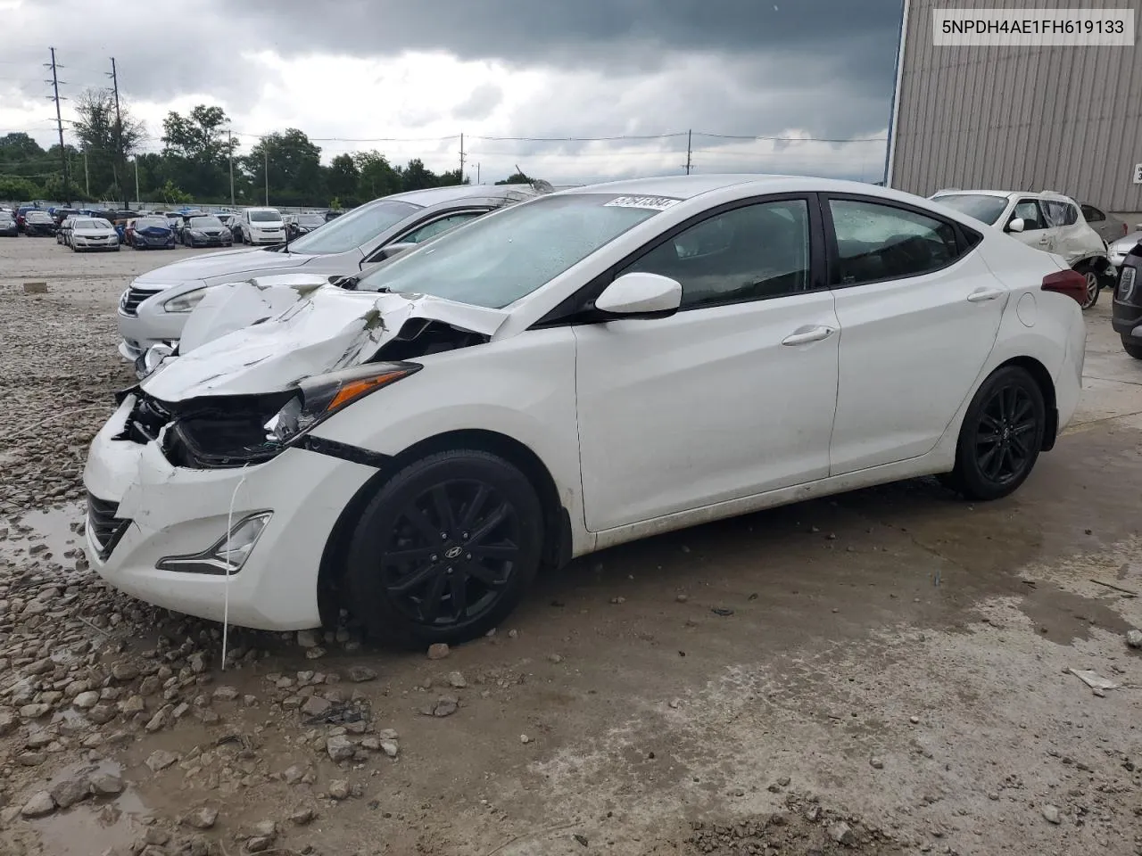 2015 Hyundai Elantra Se VIN: 5NPDH4AE1FH619133 Lot: 57641384