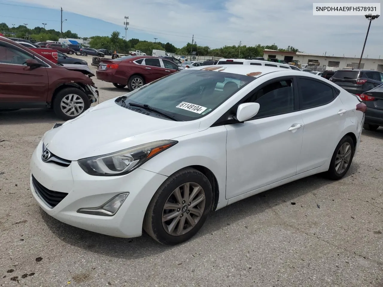 5NPDH4AE9FH578931 2015 Hyundai Elantra Se