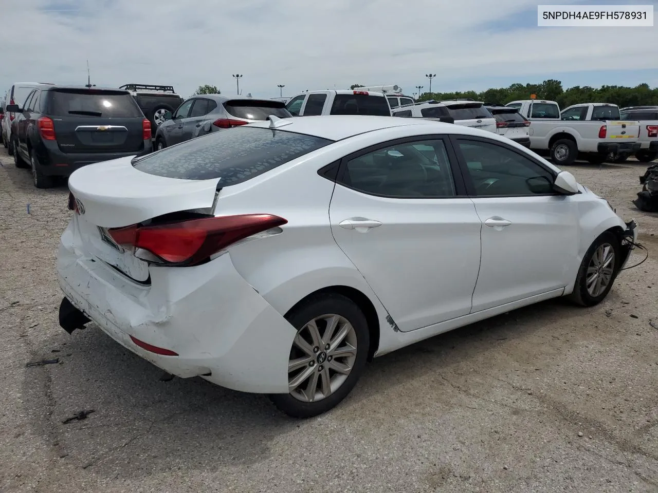 2015 Hyundai Elantra Se VIN: 5NPDH4AE9FH578931 Lot: 61149104