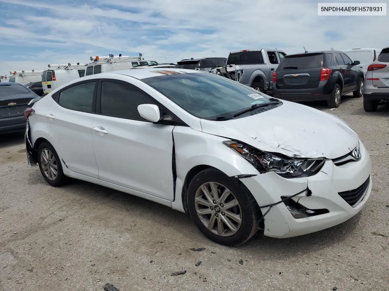 5NPDH4AE9FH578931 2015 Hyundai Elantra Se