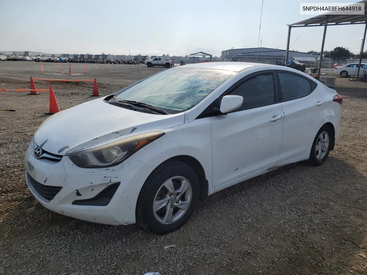 2015 Hyundai Elantra Se VIN: 5NPDH4AE8FH644918 Lot: 62713884