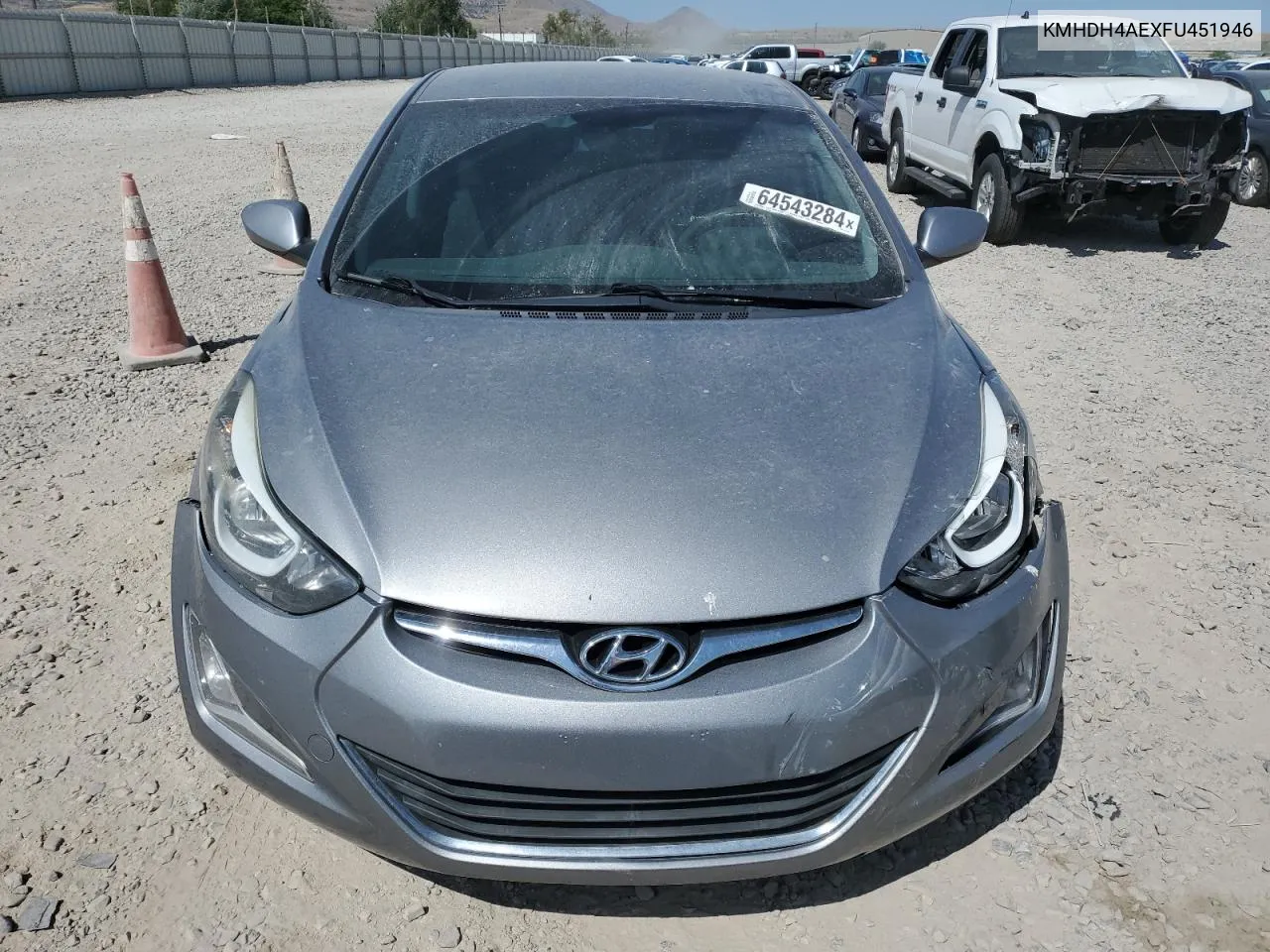 KMHDH4AEXFU451946 2015 Hyundai Elantra Se