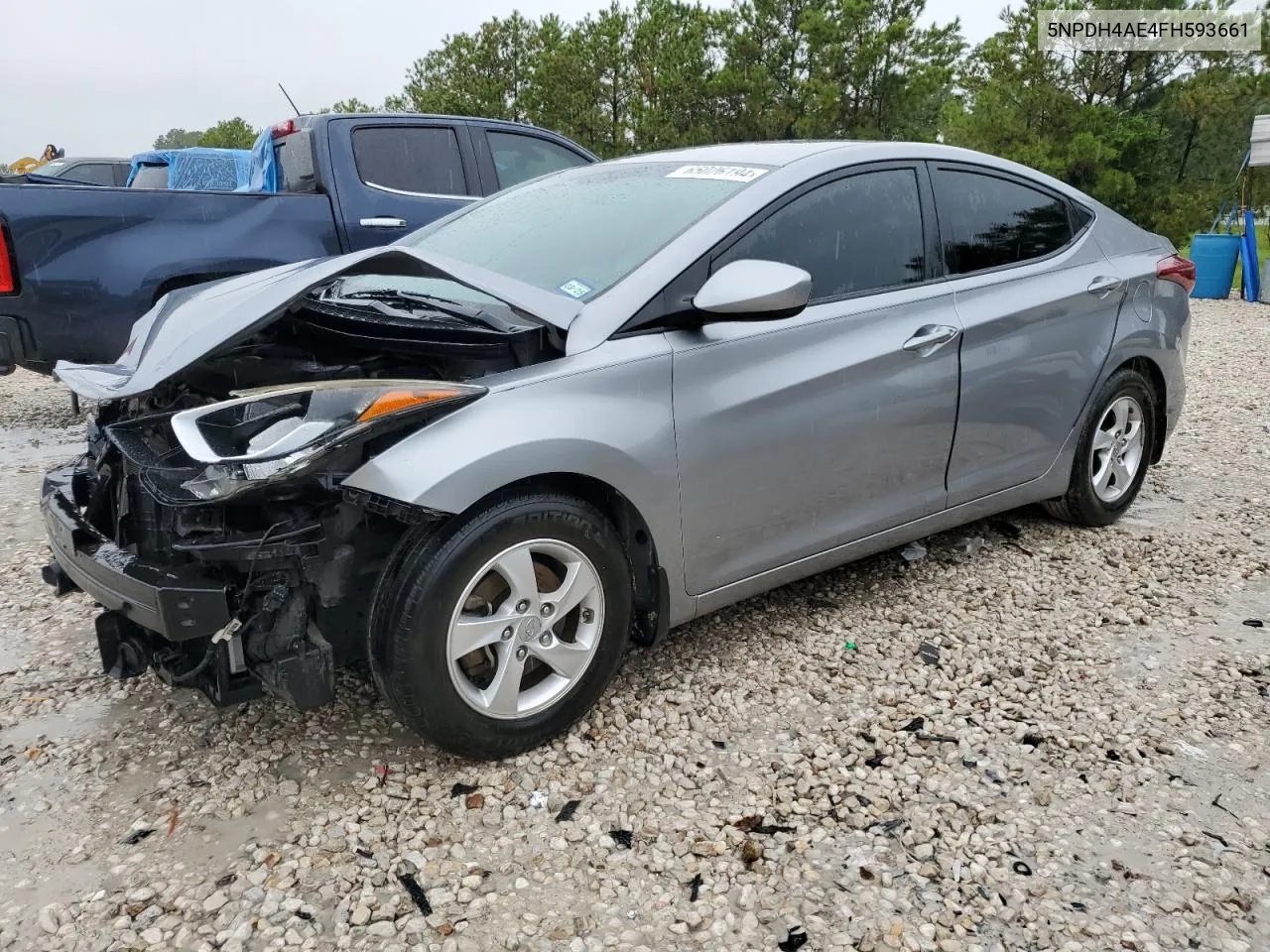 2015 Hyundai Elantra Se VIN: 5NPDH4AE4FH593661 Lot: 65026194