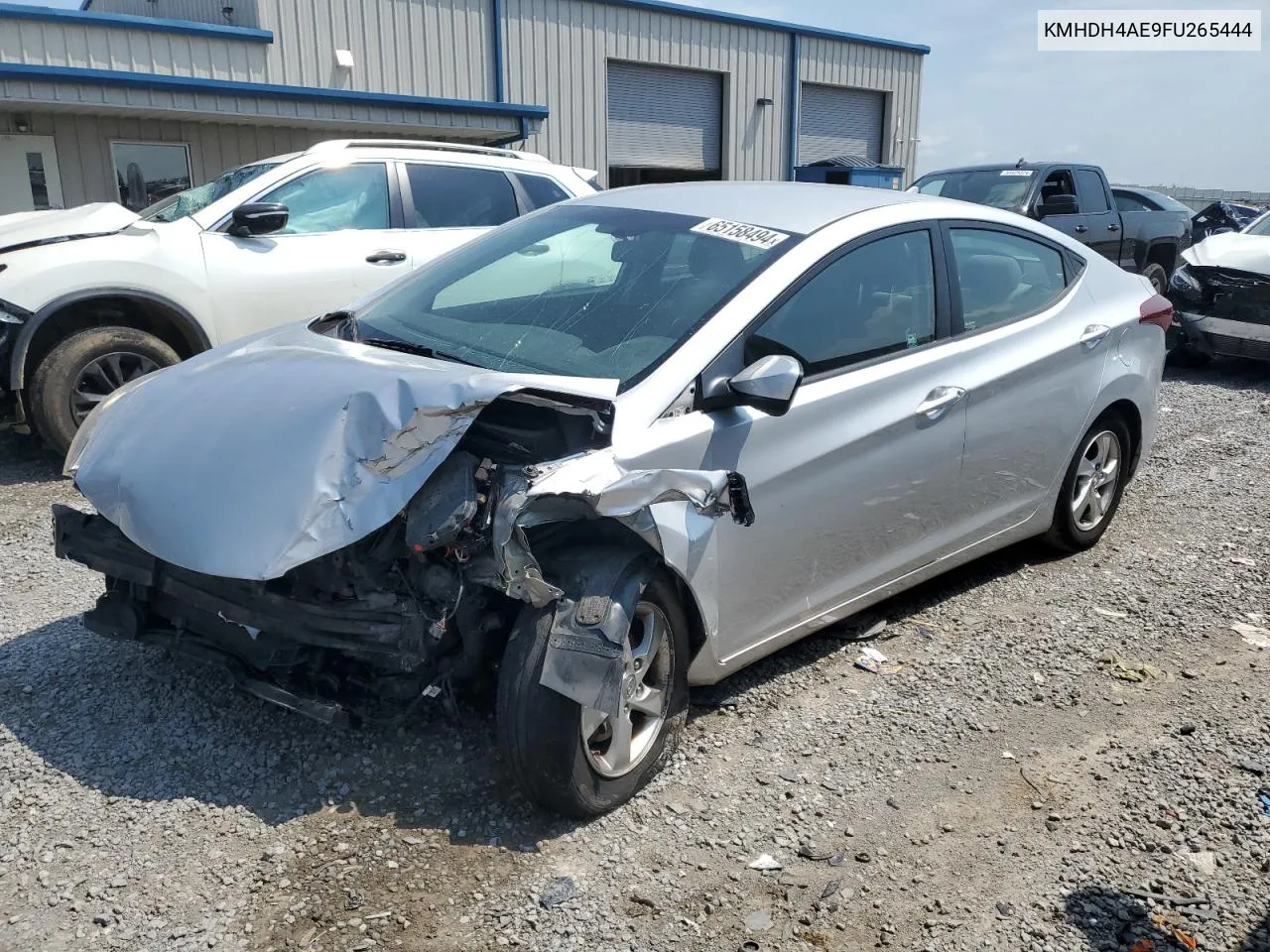 2015 Hyundai Elantra Se VIN: KMHDH4AE9FU265444 Lot: 65158494