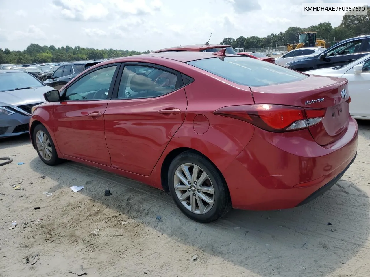 2015 Hyundai Elantra Se VIN: KMHDH4AE9FU387690 Lot: 65185234