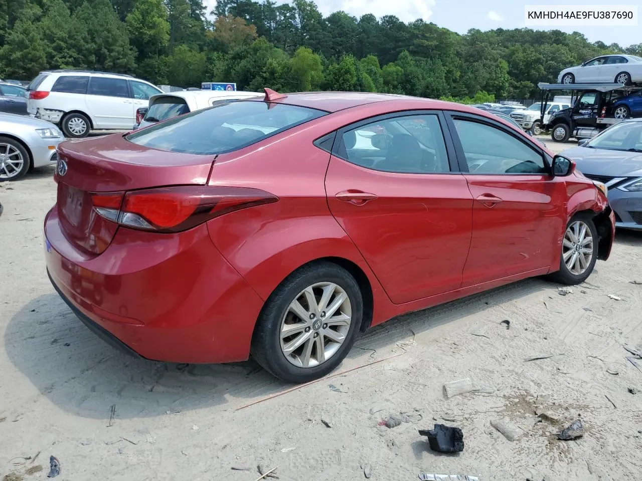 2015 Hyundai Elantra Se VIN: KMHDH4AE9FU387690 Lot: 65185234