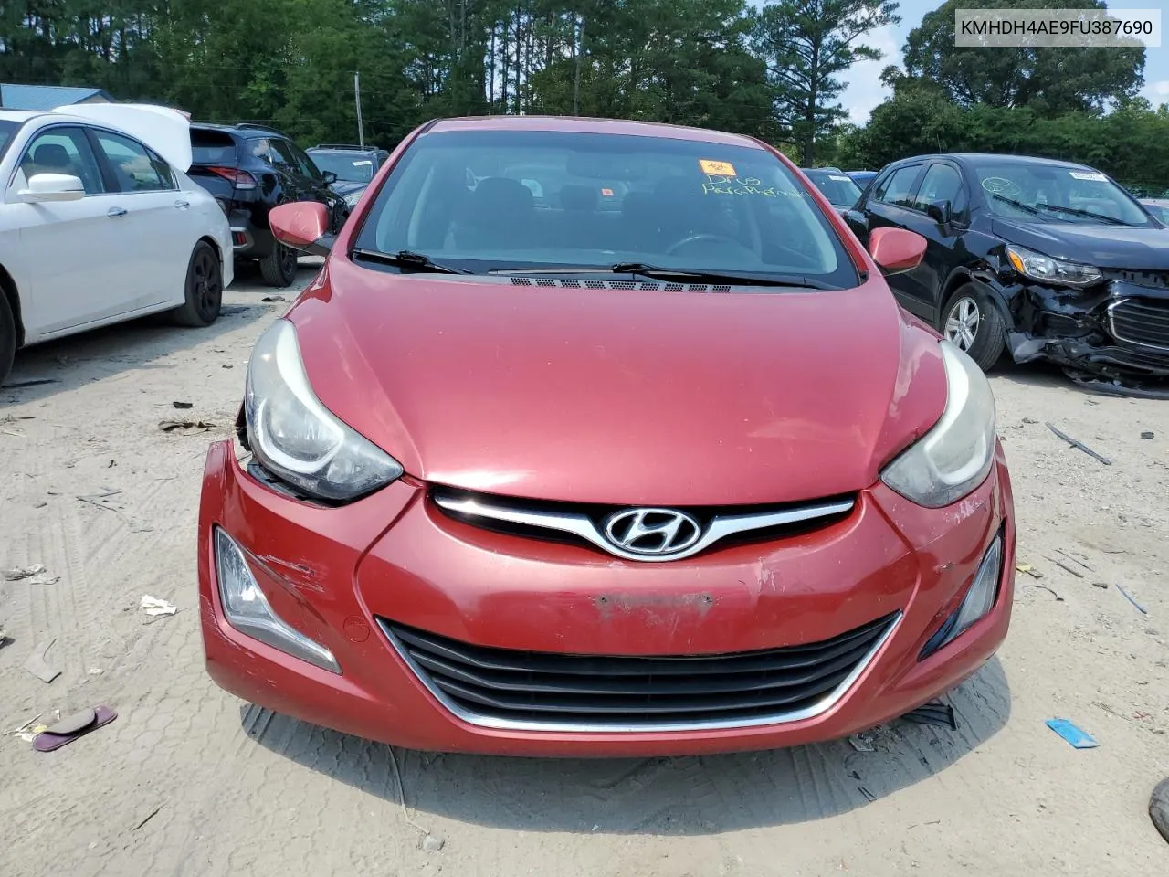 2015 Hyundai Elantra Se VIN: KMHDH4AE9FU387690 Lot: 65185234