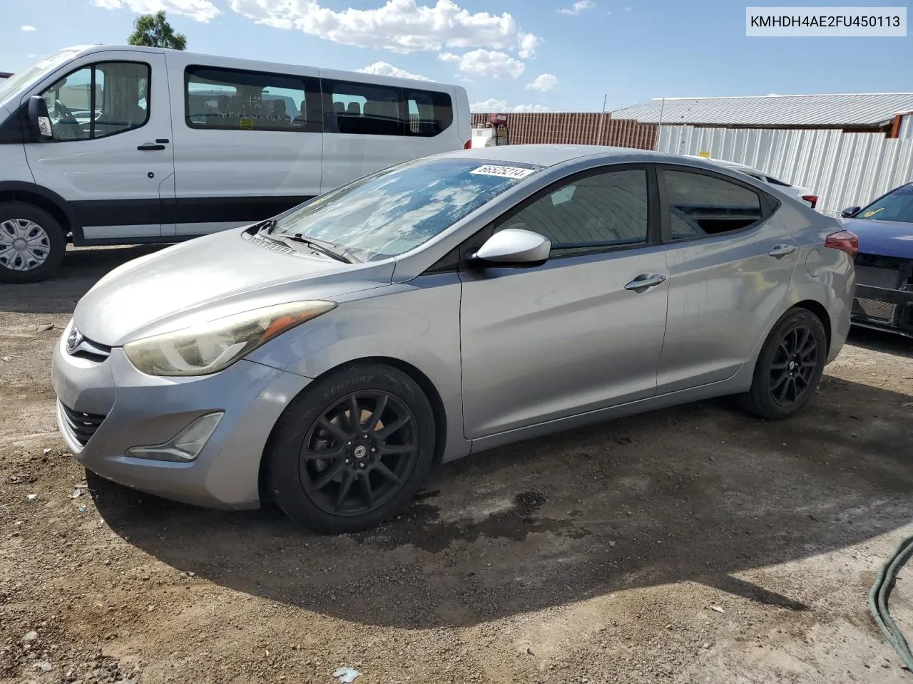 2015 Hyundai Elantra Se VIN: KMHDH4AE2FU450113 Lot: 66525214