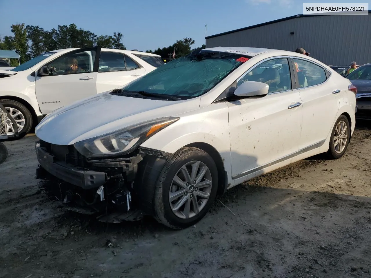 2015 Hyundai Elantra Se VIN: 5NPDH4AE0FH578221 Lot: 67169954