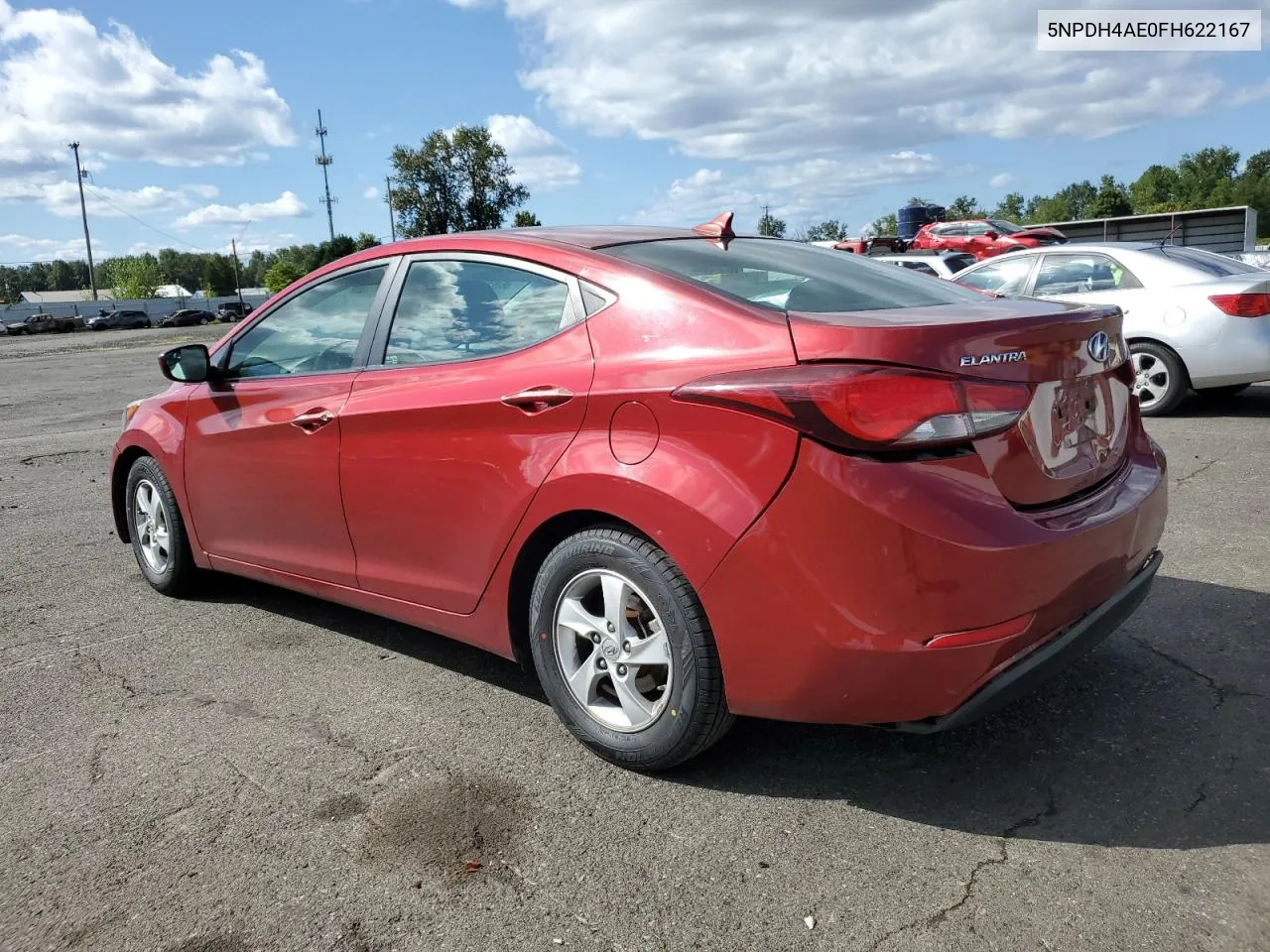 2015 Hyundai Elantra Se VIN: 5NPDH4AE0FH622167 Lot: 69287974