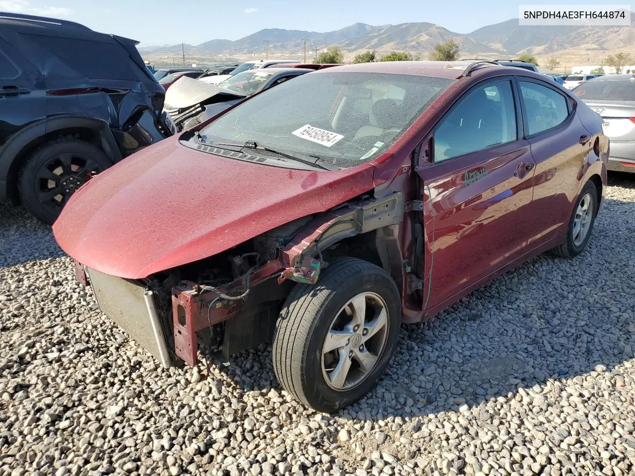 5NPDH4AE3FH644874 2015 Hyundai Elantra Se