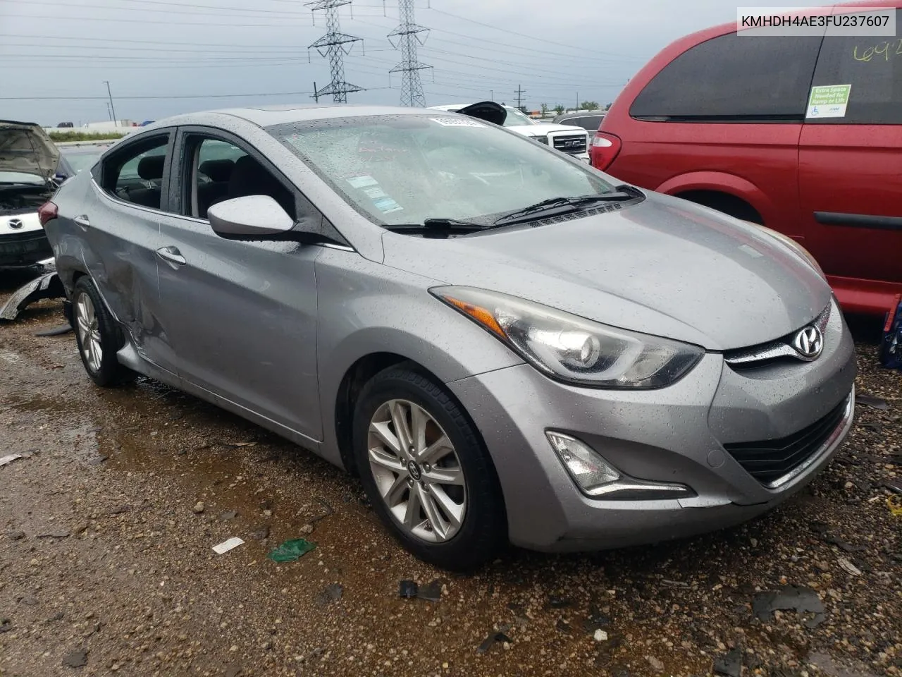 KMHDH4AE3FU237607 2015 Hyundai Elantra Se