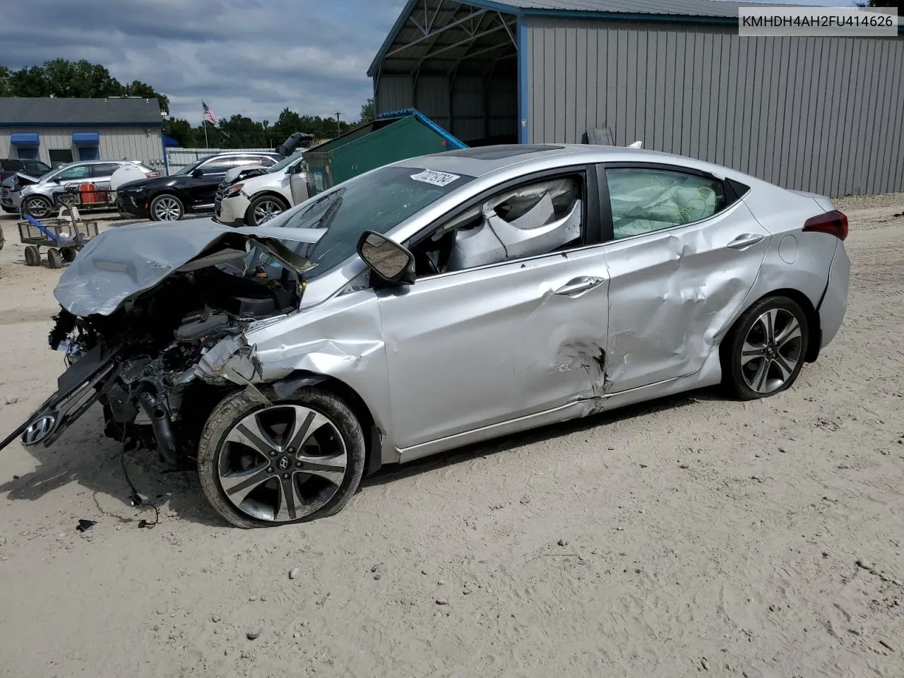 KMHDH4AH2FU414626 2015 Hyundai Elantra Se