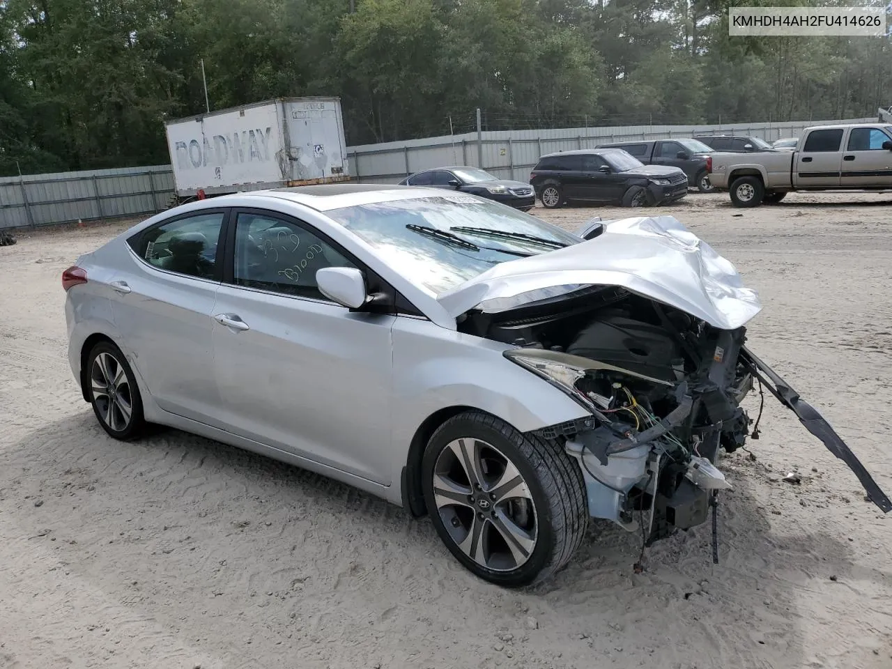 KMHDH4AH2FU414626 2015 Hyundai Elantra Se