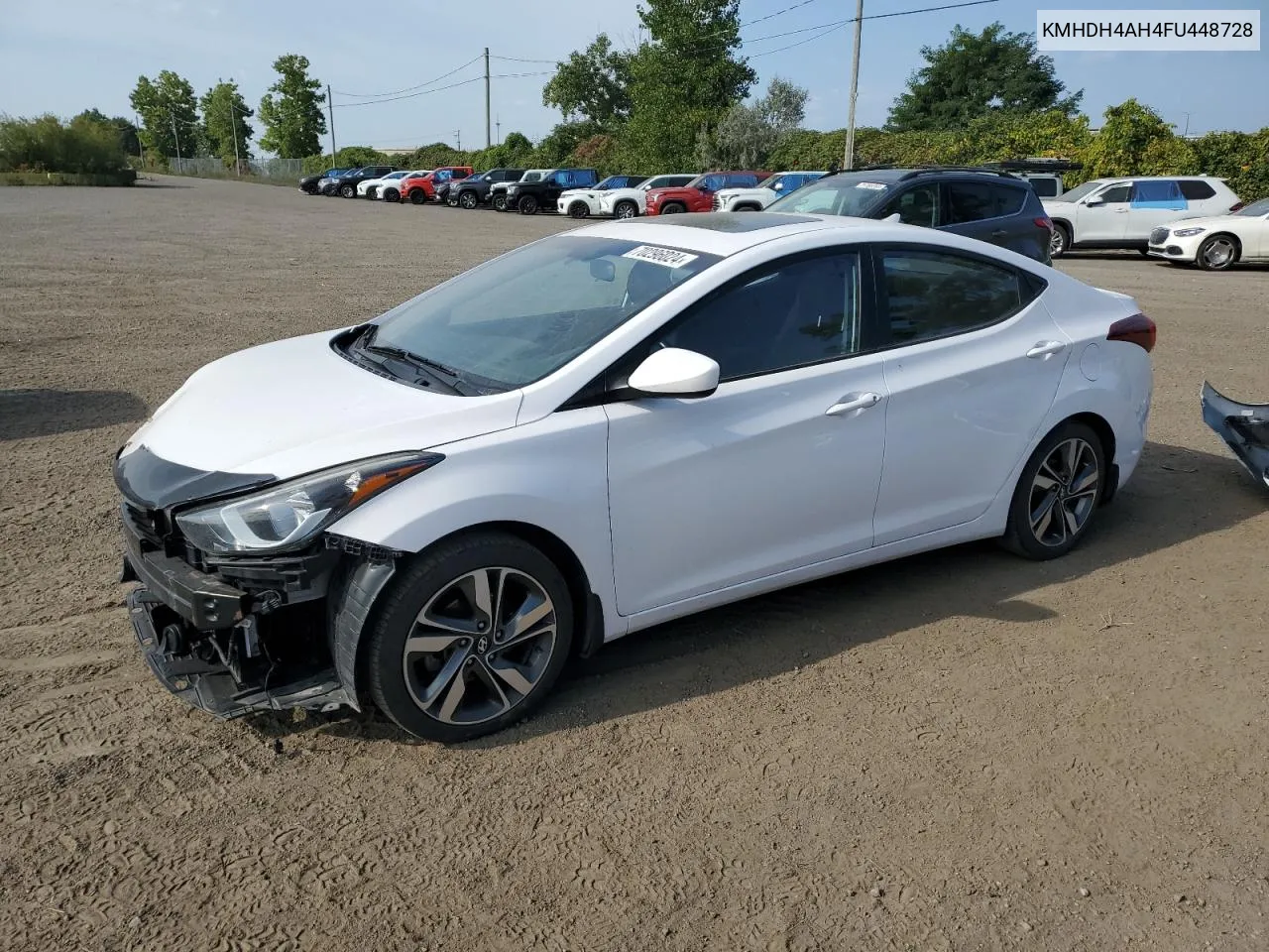 2015 Hyundai Elantra Se VIN: KMHDH4AH4FU448728 Lot: 70296024